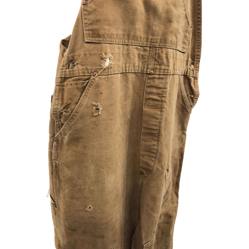 80年代 USA製 Carhartt カーハート ダブルニー オーバーオール ワーク