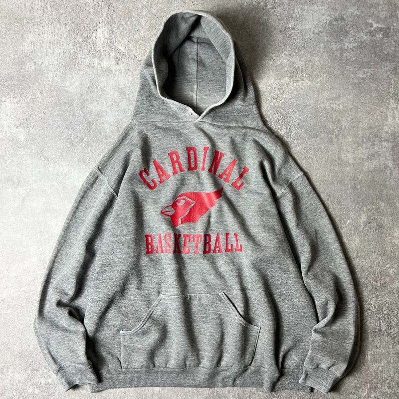 ラッセル 金タグ 70s 80s パーカー プルオーバー 裏起毛 グレー M ラッセル 金タグ 70s 80s パーカー プルオーバー 裏起毛 グレー M