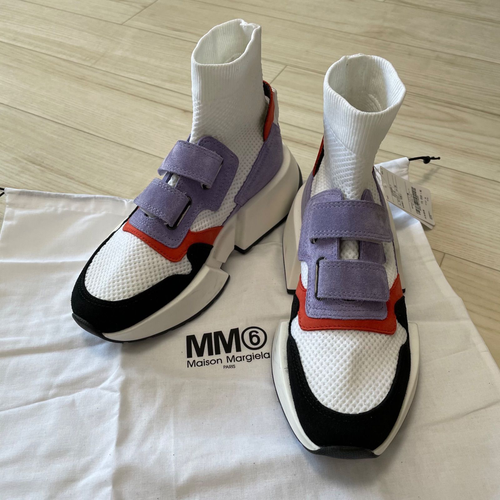 新品タグ付】MM⑥ Maison Margiela 厚底ソックススニーカー