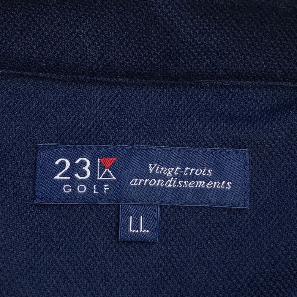 サイズ：LL 23区GOLF ニジュウサンクゴルフ 半袖ポロシャツ