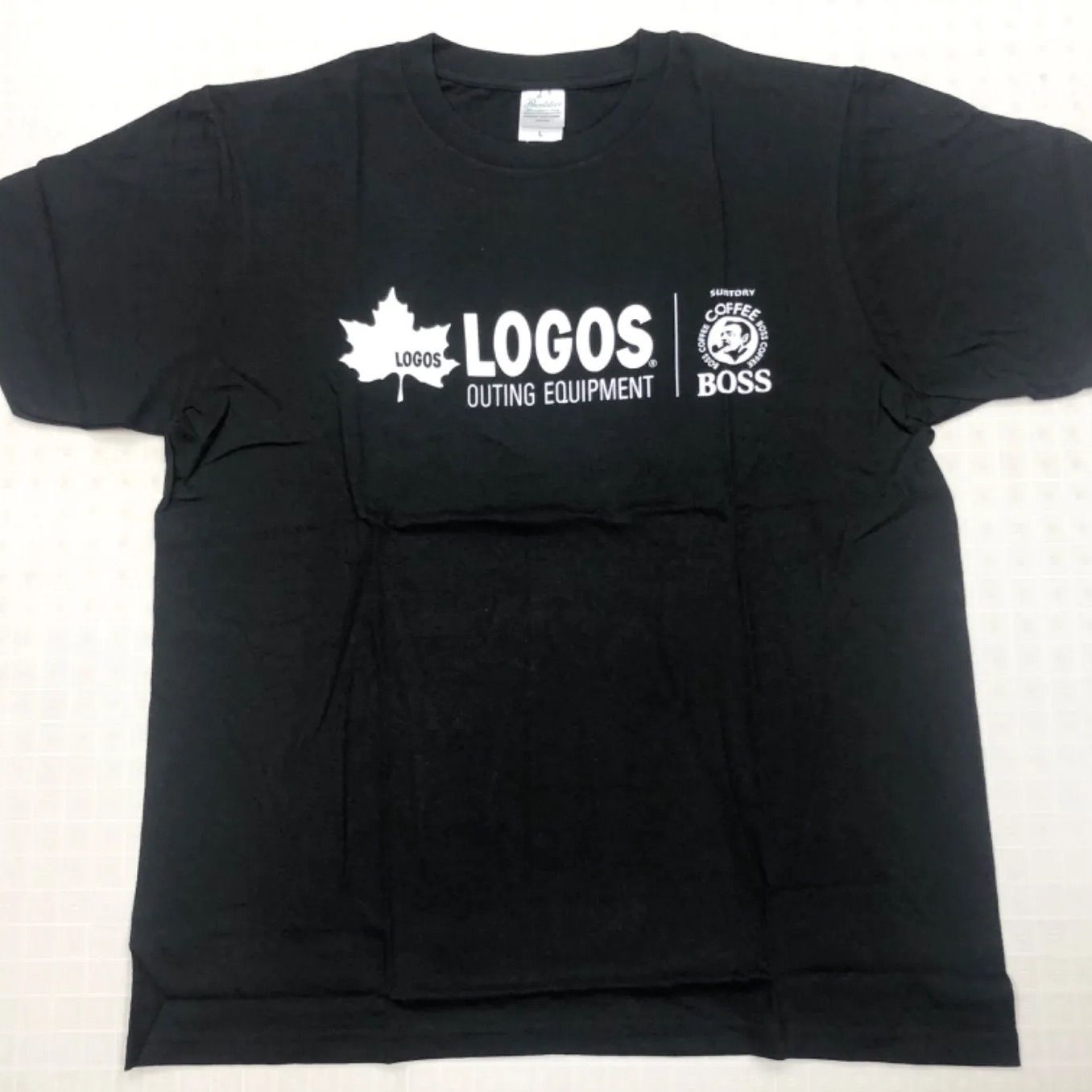 SUNTORY BOSS✖️ LOGOS 非売品 Tシャツ 黒 - Mercari