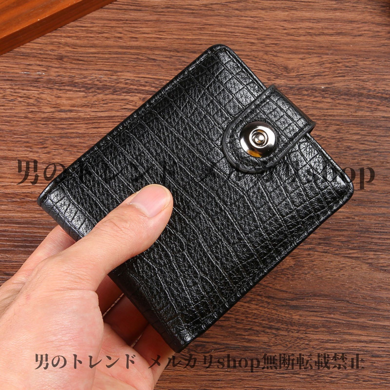 二つ折り財布 メンズ PUレザーウォレット レトロ ヴィンテージ ショートバイフォールド ビルフォールドデザイン コインポケット カード付き  コンパクト 日常使い財布 男性 キャッシュコンパートメントウォレット ポケットウォレット クリップ付き - メルカリ