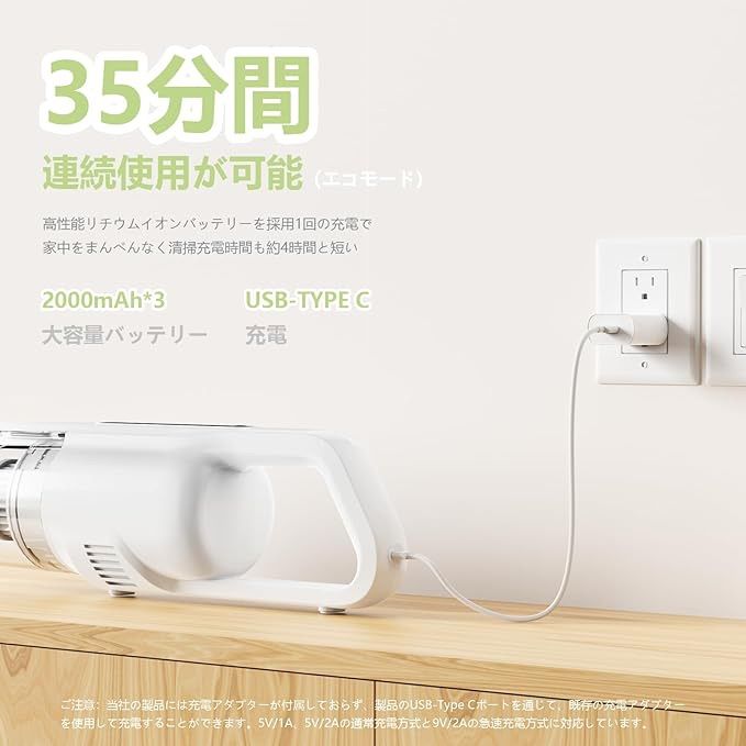 掃除機 コードレス 28000Pa強力吸引 Linkifly U5 掃除機 コードレス