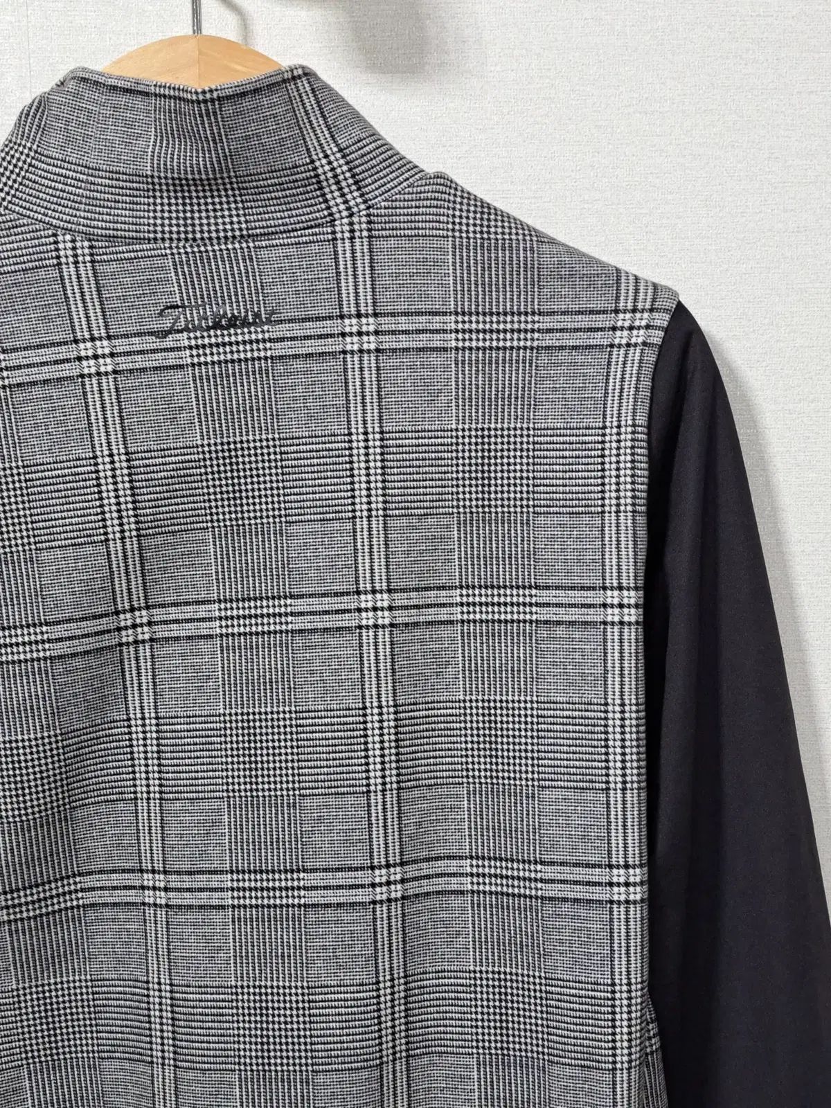  タイトリスト レディース チェック パターン モックネック Tシャツ S 長袖 シャツ ブラウス