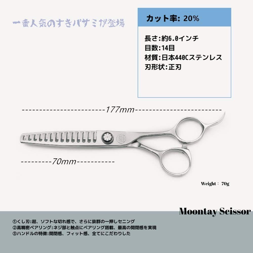 特価】すきバサミ 6.0インチ セルフカット 髪切りハサミ 散髪 はさみ