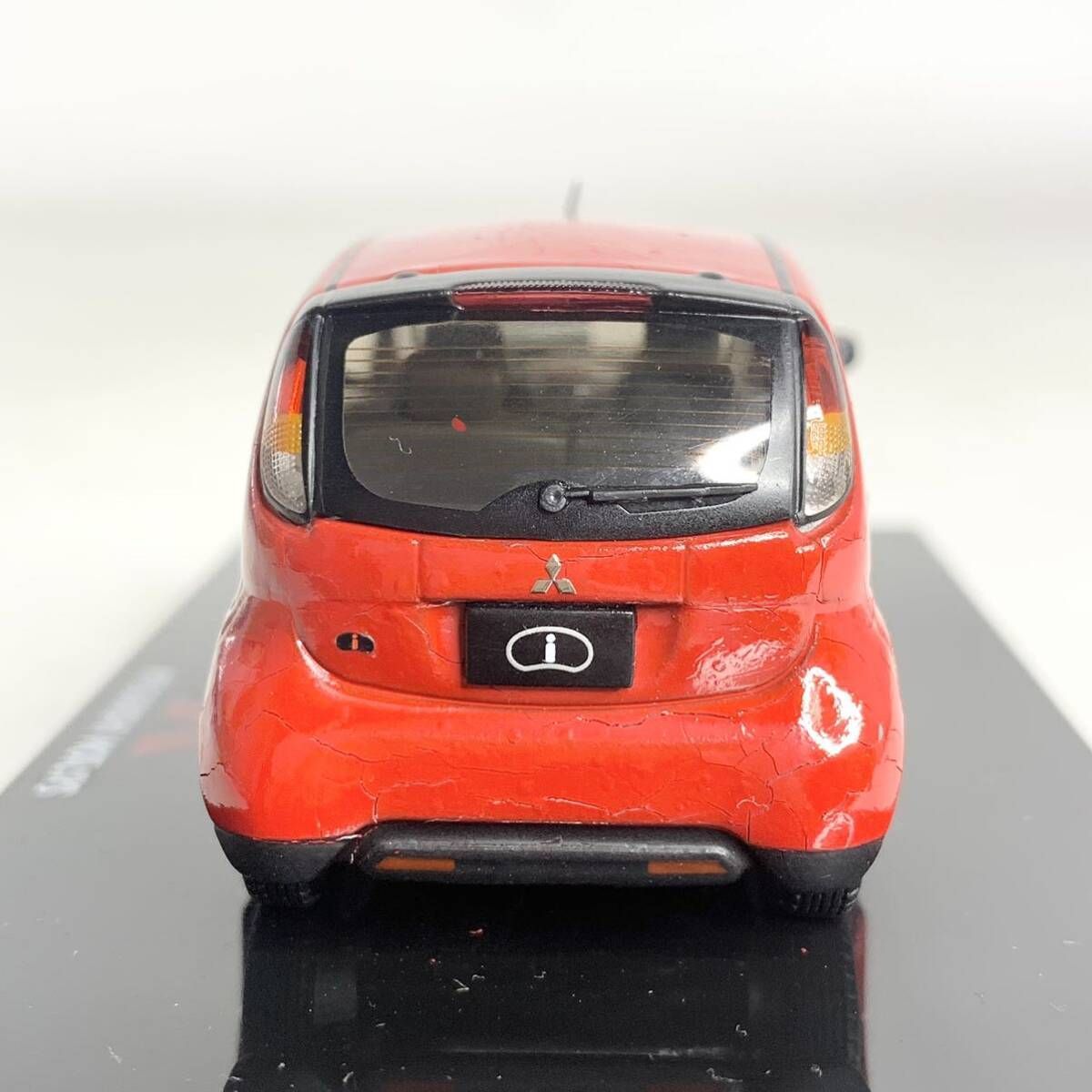 サンスター 三菱 i アイ ミニカー ダイキャスト カラーサンプル レッド