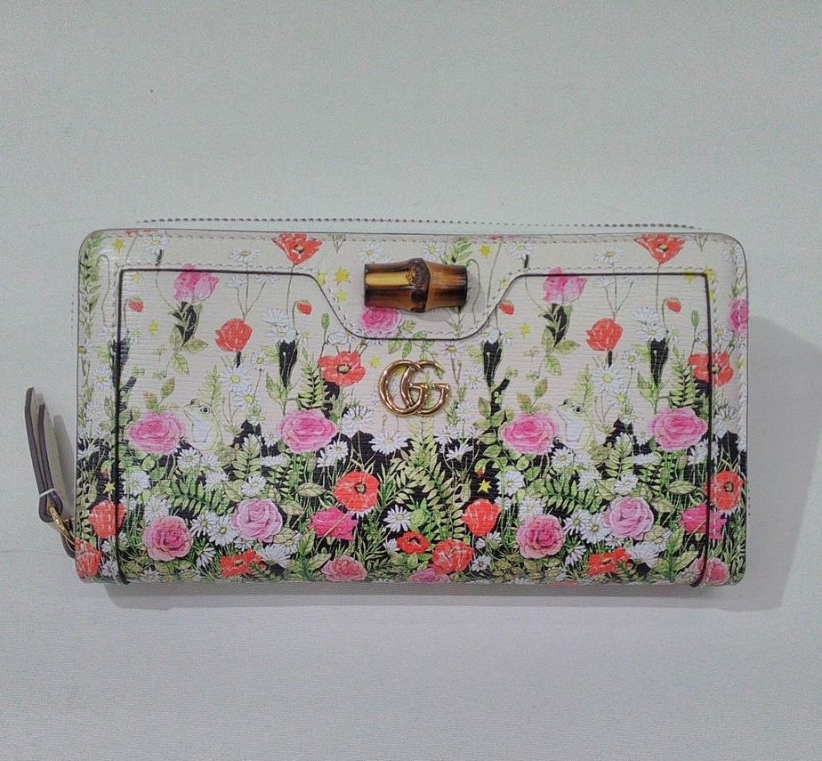 GUCCI ヒグチユウコ ネコ バンブー ロングウォレット レディース
