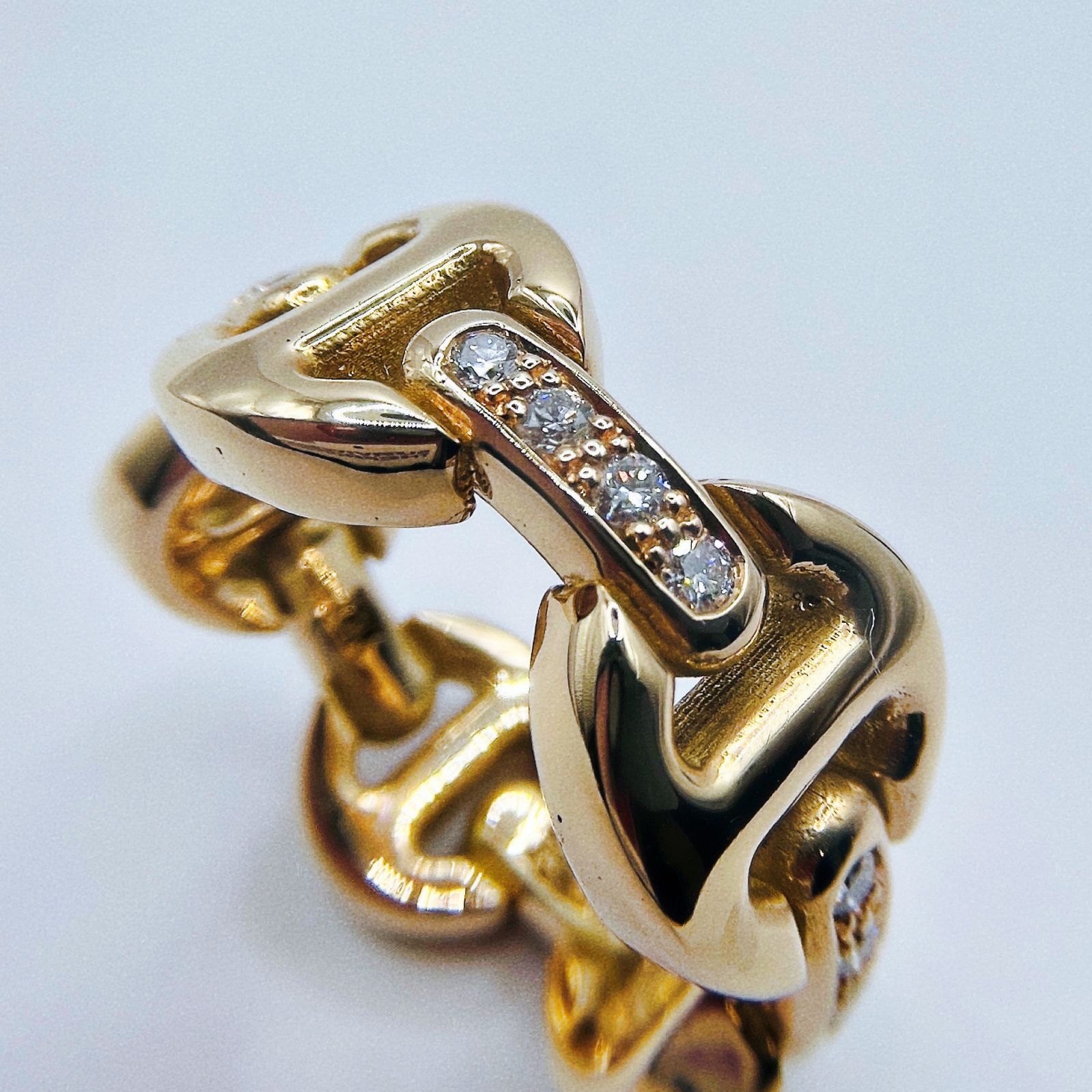専用】【美品】HOORSENBUHS K18 DAME CLASSIC TRI-LINK WITH DIAMOND 