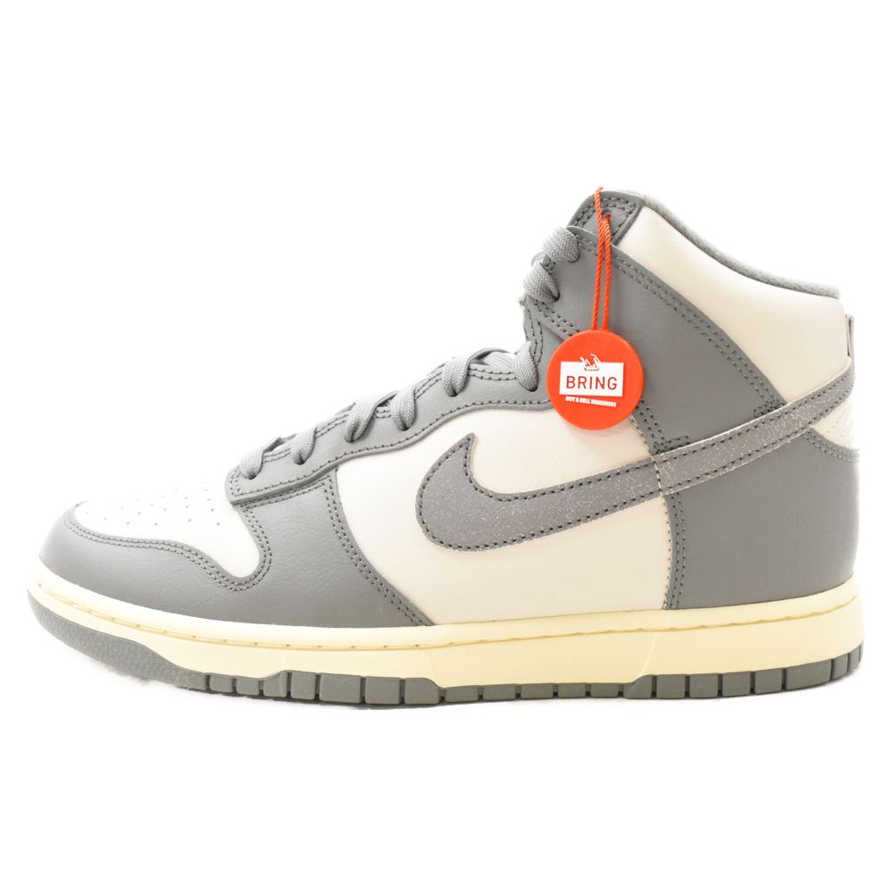 NIKE (ナイキ) Dunk High Retro SE VNTG ダンク ハイ レトロ ヴィンテージ ハイカットスニーカー グレー DM0582-002
