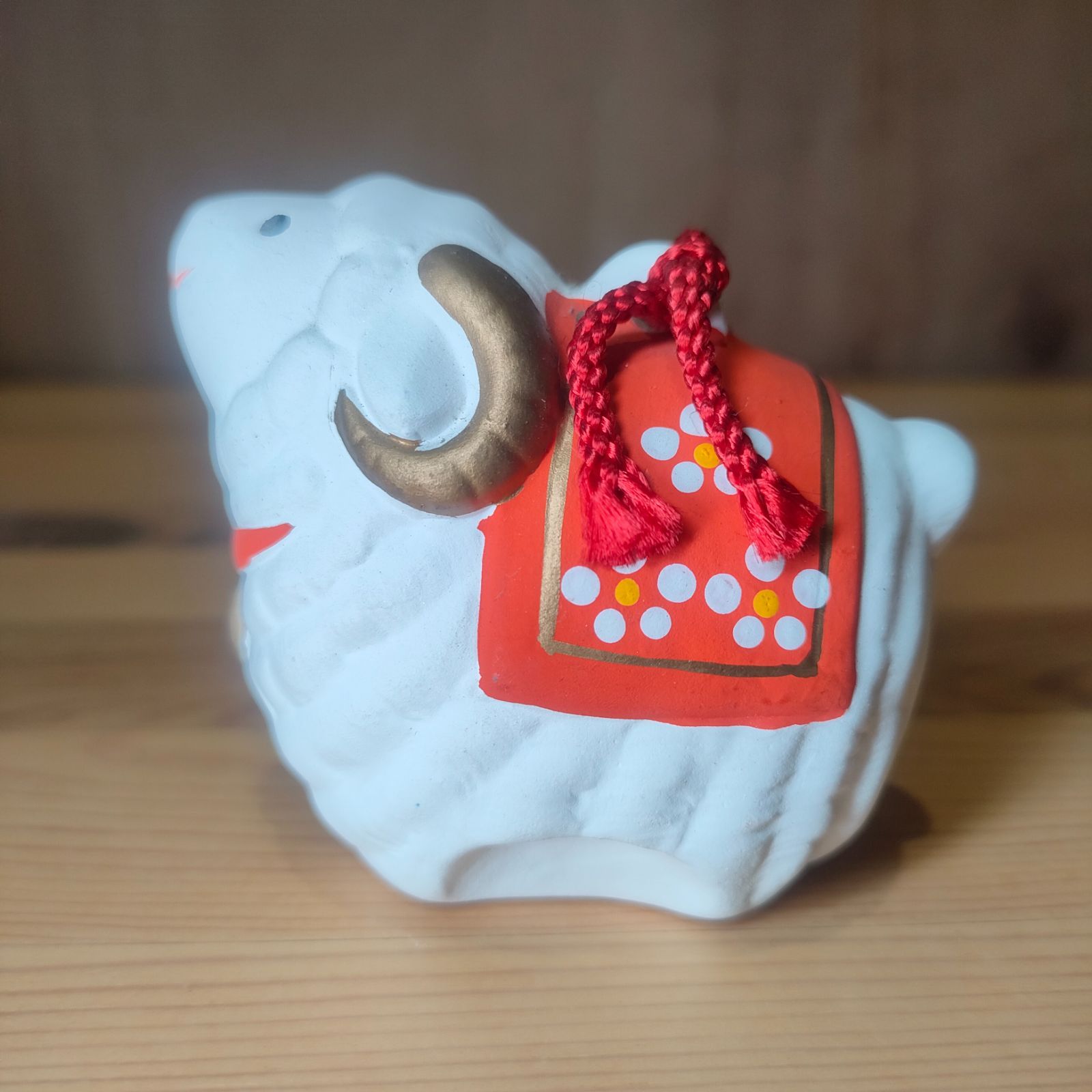 美品】ウシ ひつじ 土鈴2個セット 牛 丑 うし 羊 ヒツジ 未