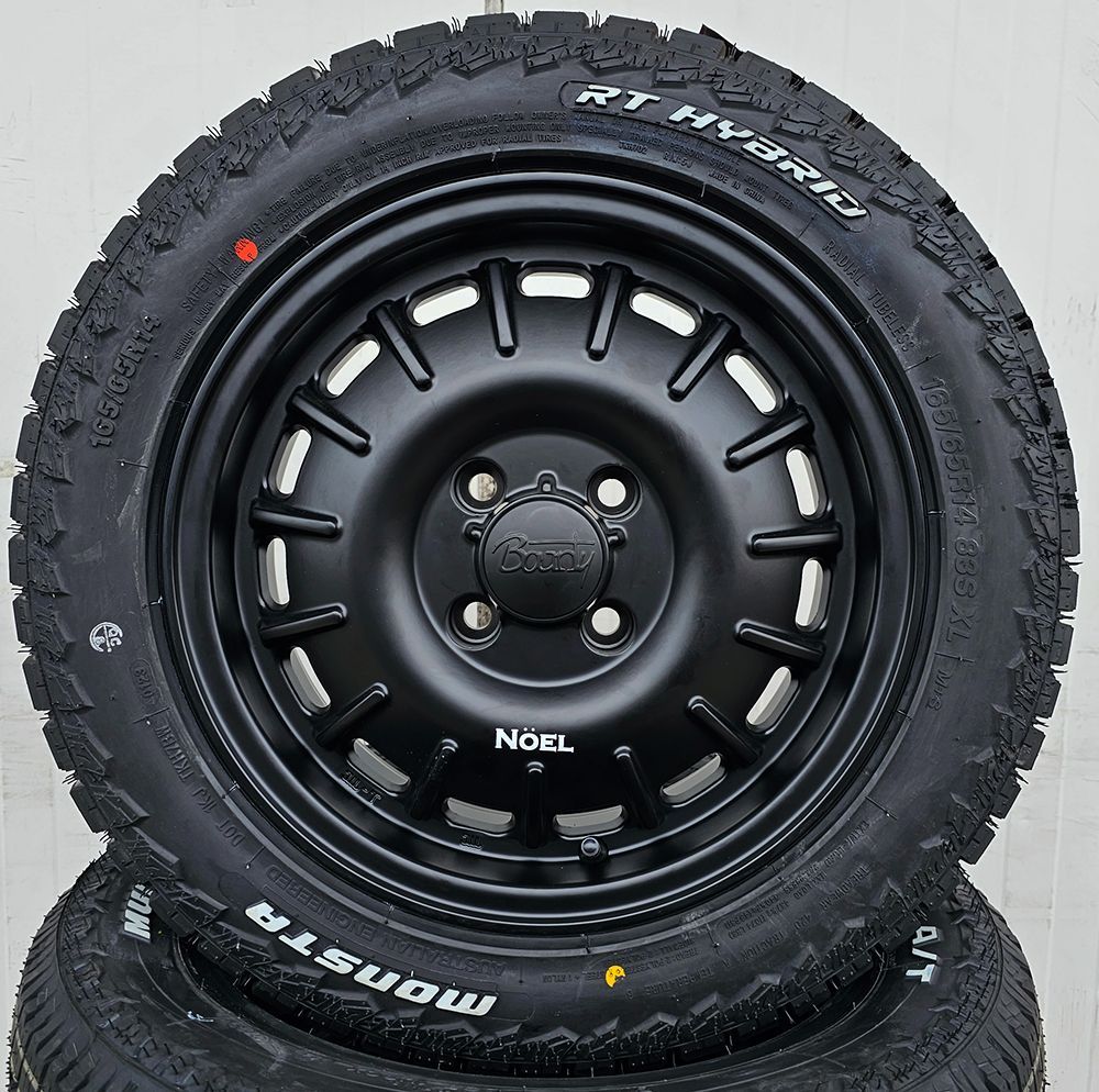 ハイゼット エブリィ アトレー 軽トラ 軽バン 要リフトアップ&加工 新商品 MONSTA RT ハイブリッド 165/65R14 14インチ  BountyCollection Noel - メルカリ