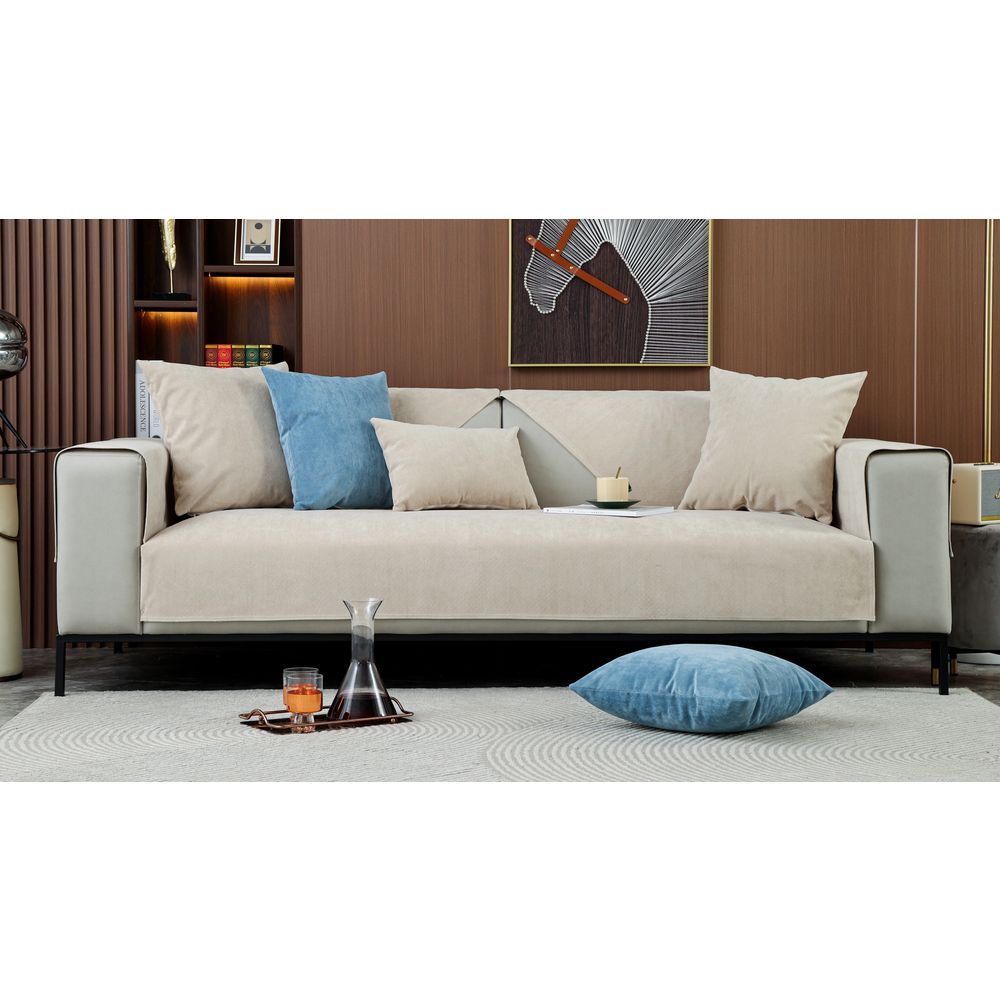 カーキ  70×150cm  ソファーカバー ソファーシーツ 2人かけ かけるだけ ksofa12 ソファーカバー かけるだけ 2人掛け ソファカバー 二人掛け ソファ カバー ソファー 滑り止め 撥水 はっ水 防汚 替