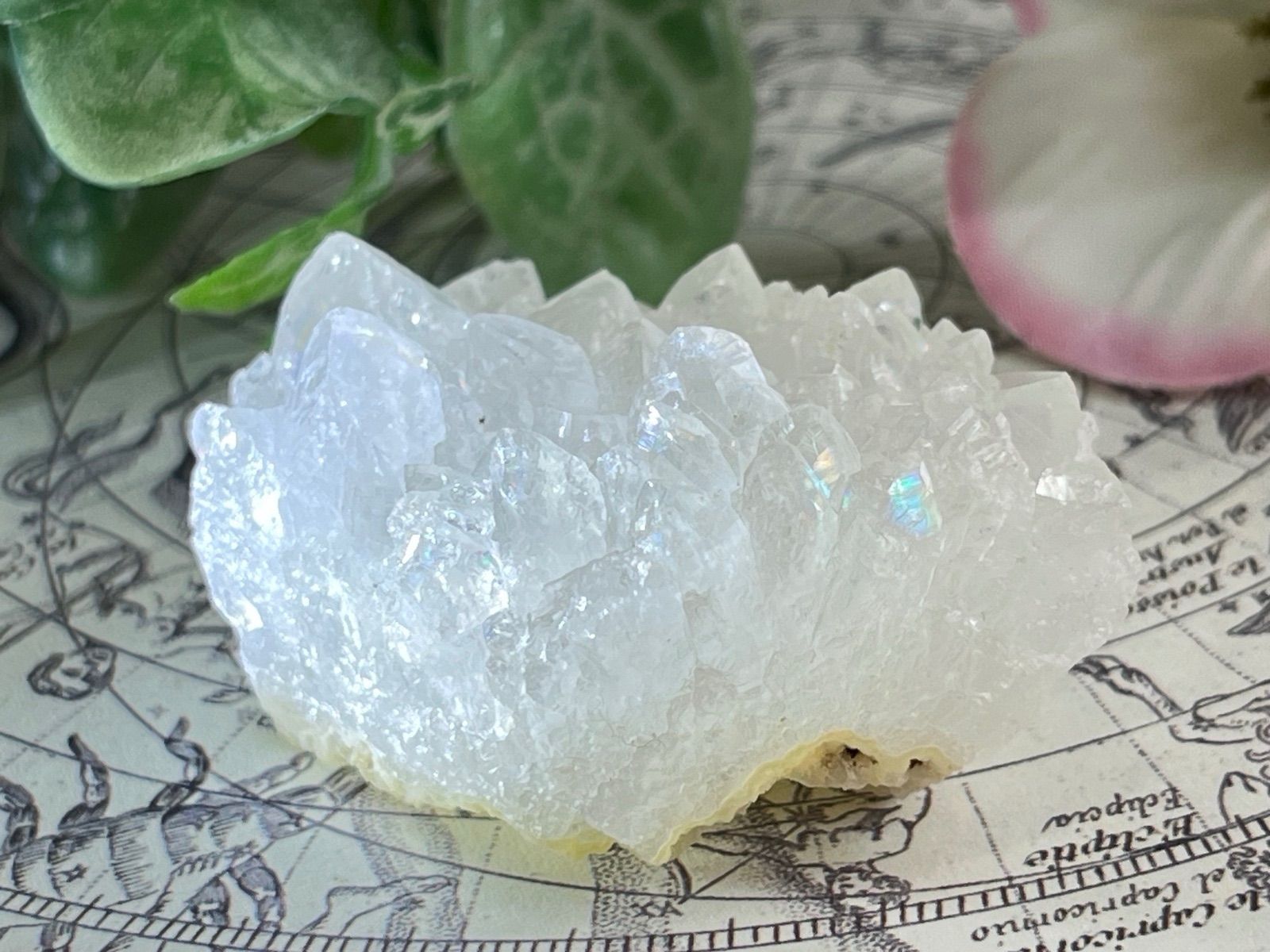 天からの祝福✨アナンダライト水晶レインボークォーツ原石クラスター