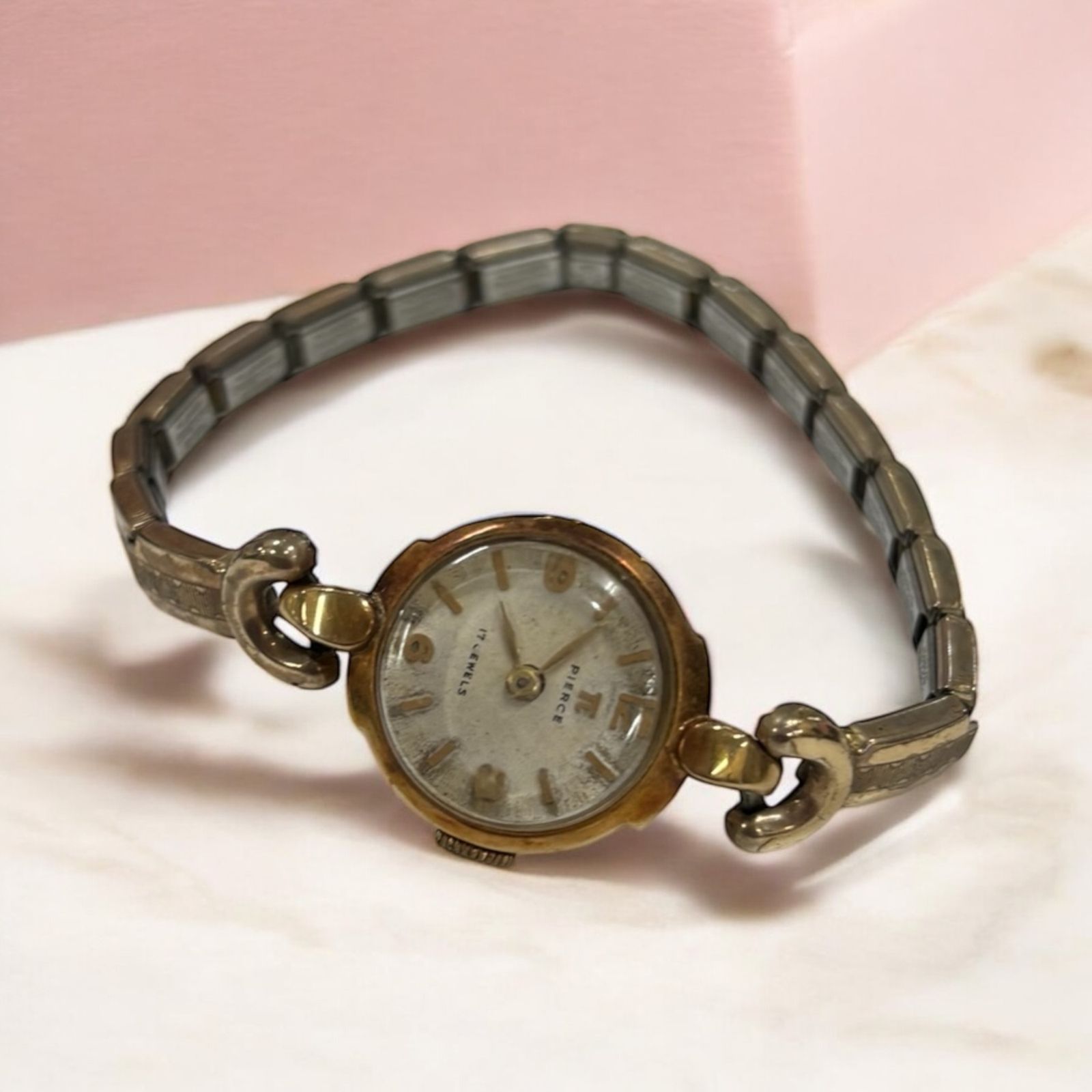 時計としてはジャンク】PIERCE ピアース 17JEWELS k18 - メルカリ