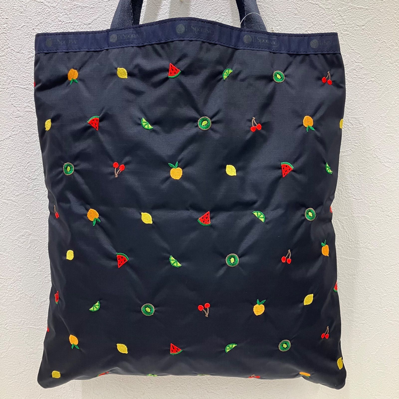 5250 LeSportsac レスポートサック トートバッグ ラージエメラルド 美 
