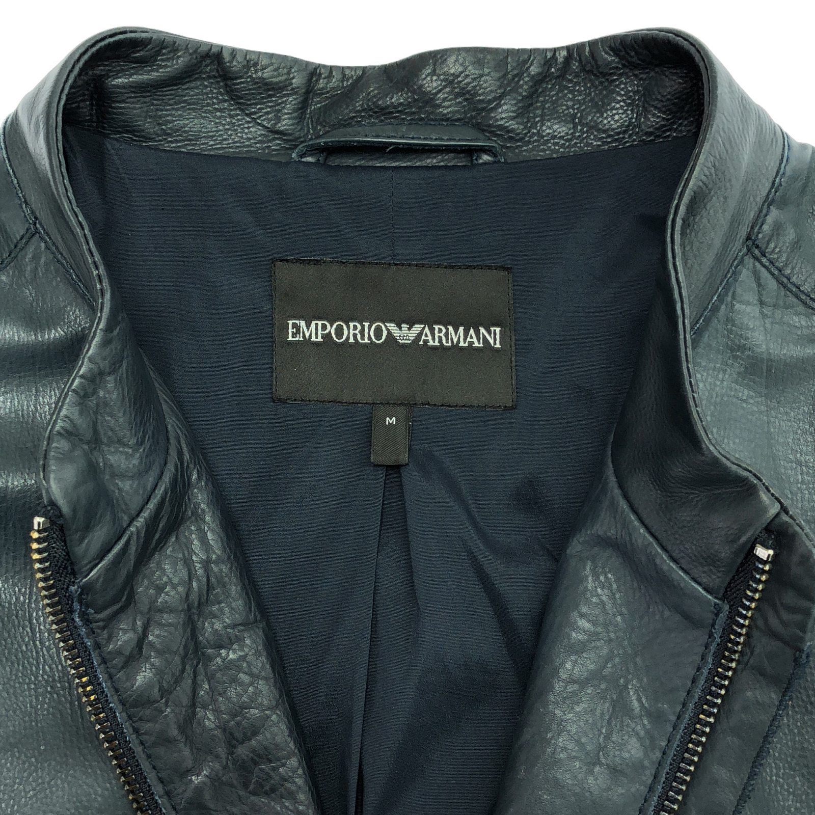 エンポリオ・アルマーニ Emporio Armani 革ジャン レザー