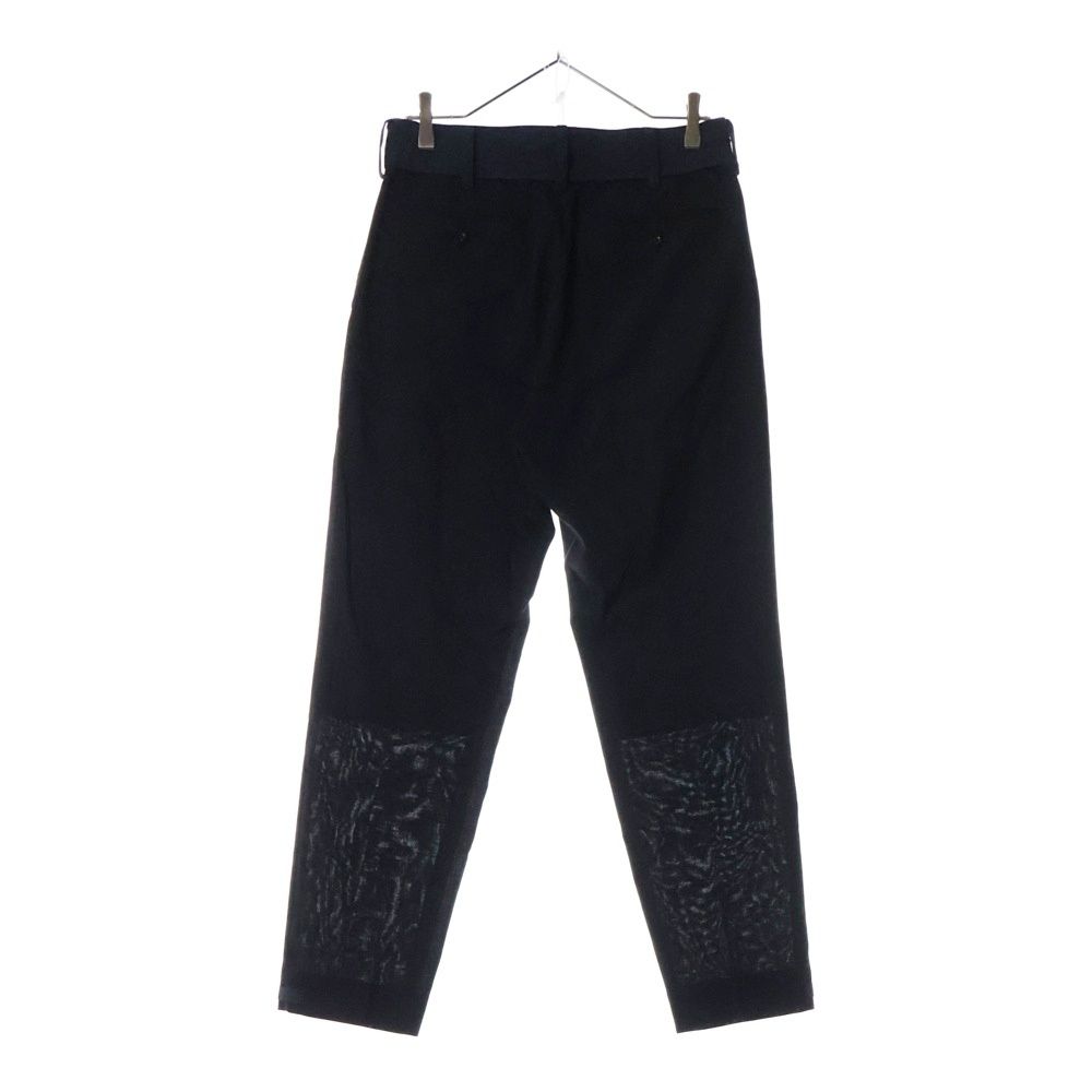 sacai ドローストリング テーパードパンツ ブラック 21SS ドローストリング テーパードパンツ 1 黒21-02504M（2023