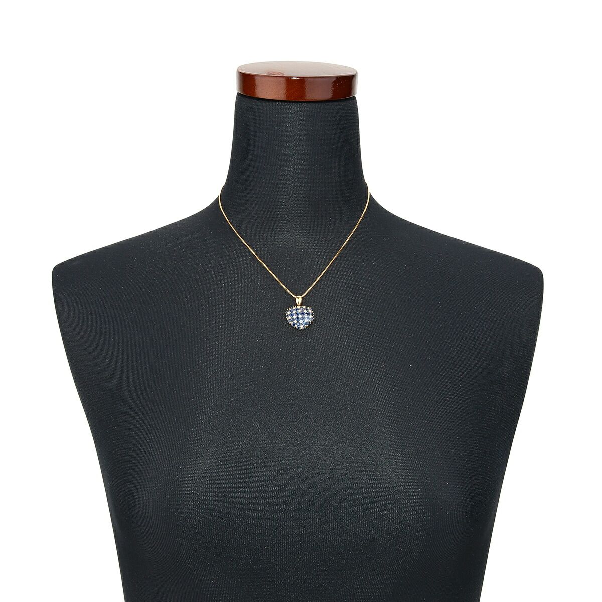 ベリテ ハートモチーフペンダントネックレス サファイア 3.52ct 