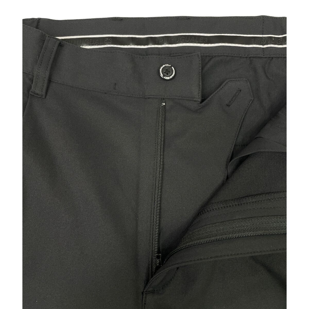 送料無料キャンペーン中。 メンズ ウノピュウノウグァーレトレ 1piu1uguale3 パンツ 5 L ブラック シルバーパーツ 刺しゅうロゴ ストレッチ 興味深い