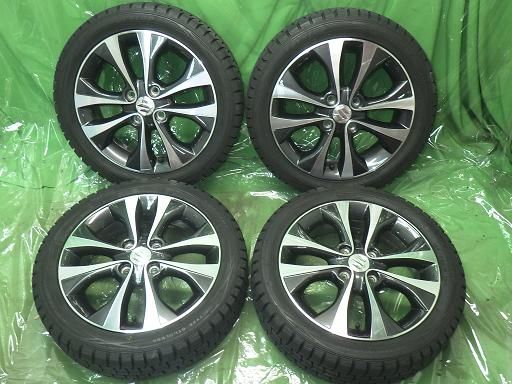 【中古】DUNLOP スタッドレス スペーシア純正 15インチ ダンロップ ウィンターマックス