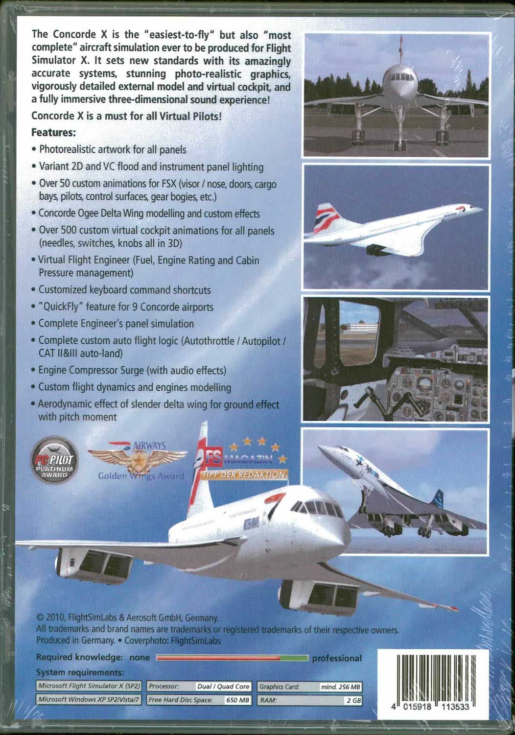 新品 Concorde X (FSX) コンコルド アドオンソフト