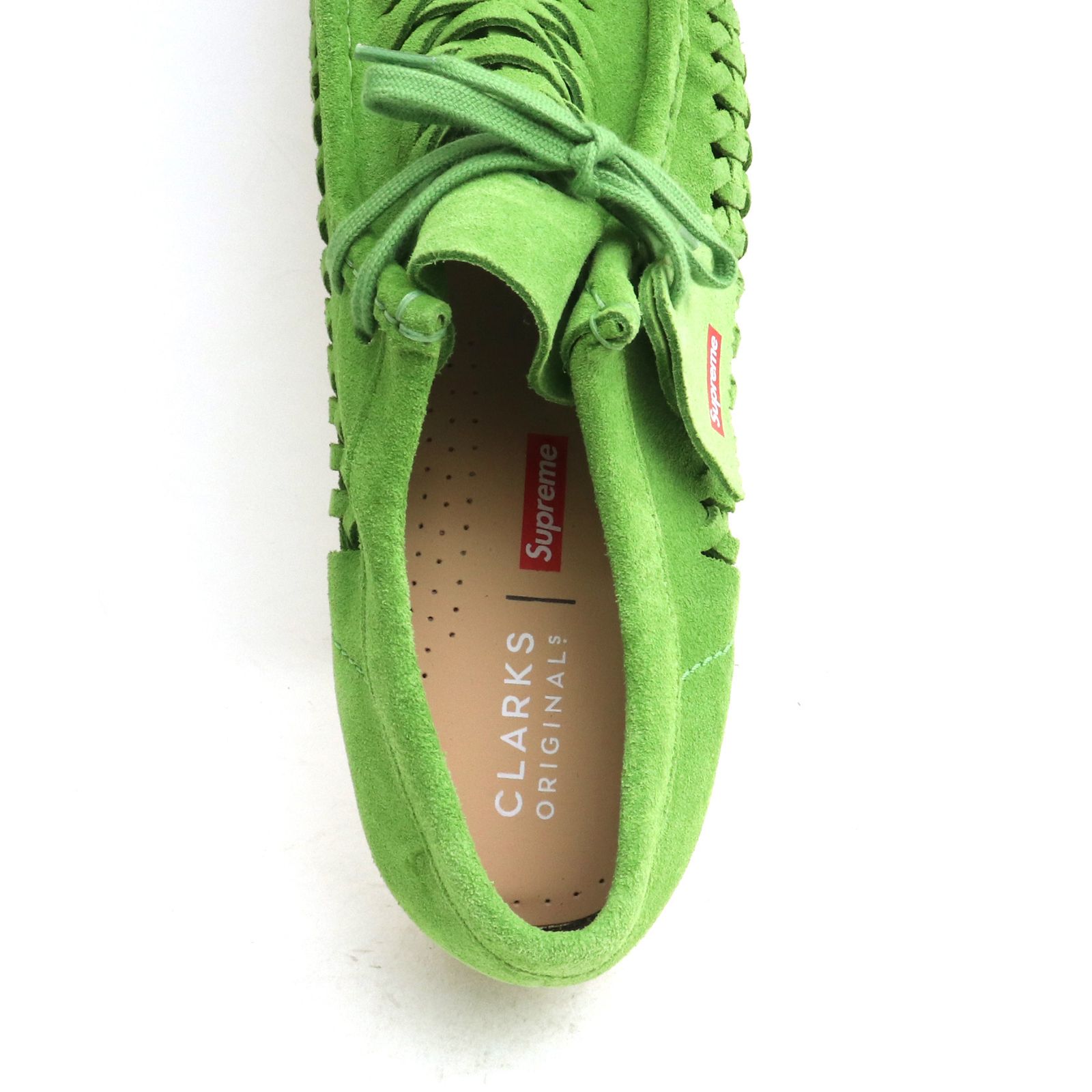 未使用 29.5cm SUPREME × CLARKS Woven wallabee - メルカリ