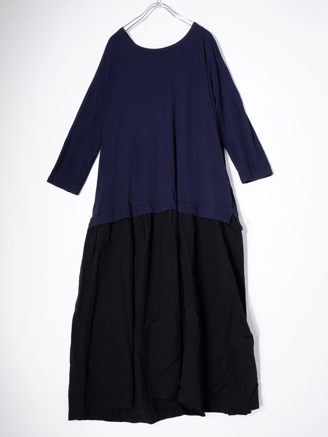 Y'sワイズ(ヨウジヤマモト) 異素材ドッキング オーバーサイズロング