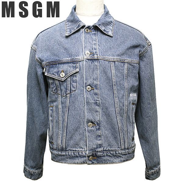 新品 エムエスジーエム MSGM デニム ジャケット メンズ Gジャン ジージャン 2540MH49L 184796 88