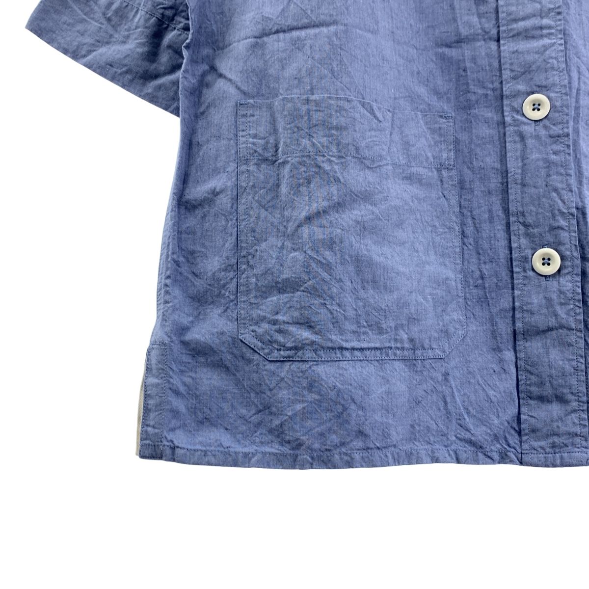 ◆24SS 極美品 MHL. エムエイチエル コットンリネンハーフスリーブシャツ MHL. / エムエイチエルマーガレットハウエル | 2024SS