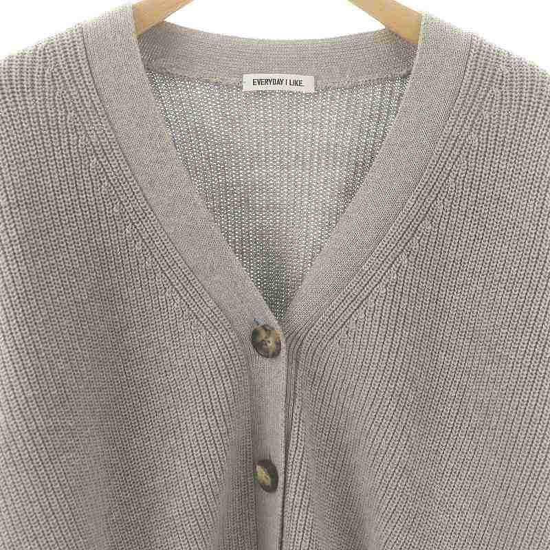 エブリデイアイライク 23SS Co/Si Cropped Cardigan ドゥーズィエムクラス DEUXIEME CLASSE エブリデイアイライク