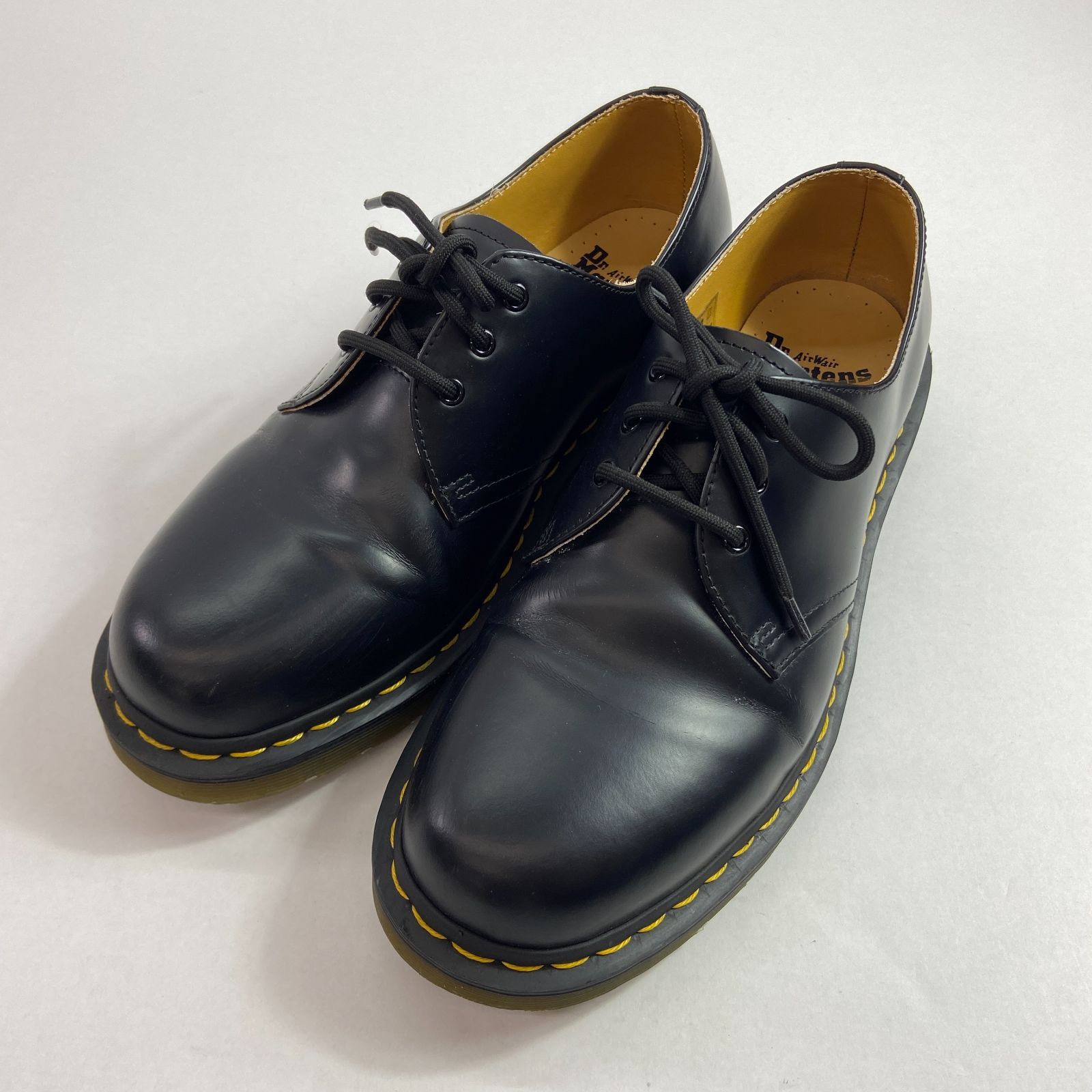 04ｍ0712▽Dr.Martens ドクターマーチン３ホール カジュアルシューズ カジュアルシューズ Casual Shoes 11838　革靴　 ブラック　UK8　26.5ｃｍ　中古品