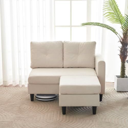 ソファー 2.5人掛け カウチソファ リビングソファ 肘付き オットマン l