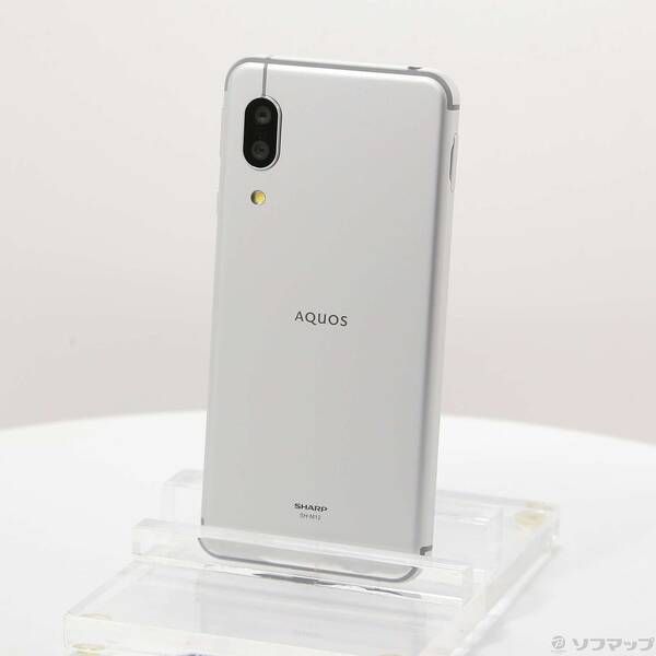 展示品〕 AQUOS sense3 64GB シルバーホワイト SH-M12 SIMフリー