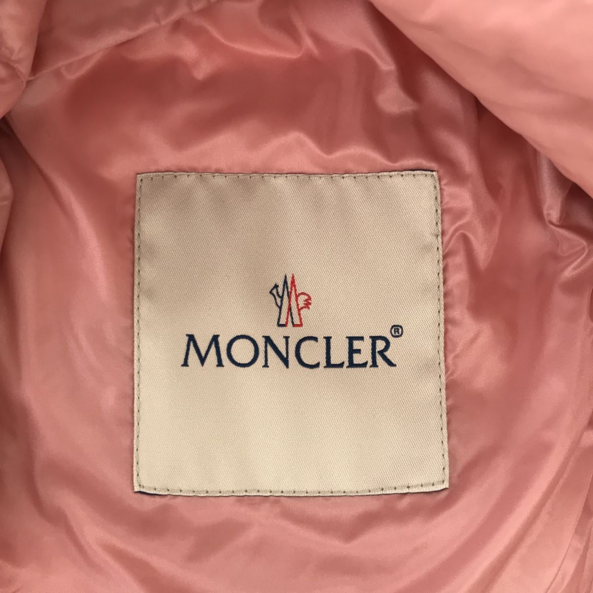 MONCLER モンクレール EBLE GILET ピンク 裾フリル ダウンベスト 薄手