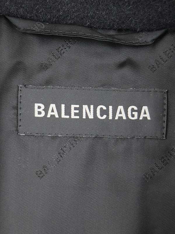 BALENCIAGA バレンシアガ 22AW Brushed Alpaca Boxy Coat アルパカ