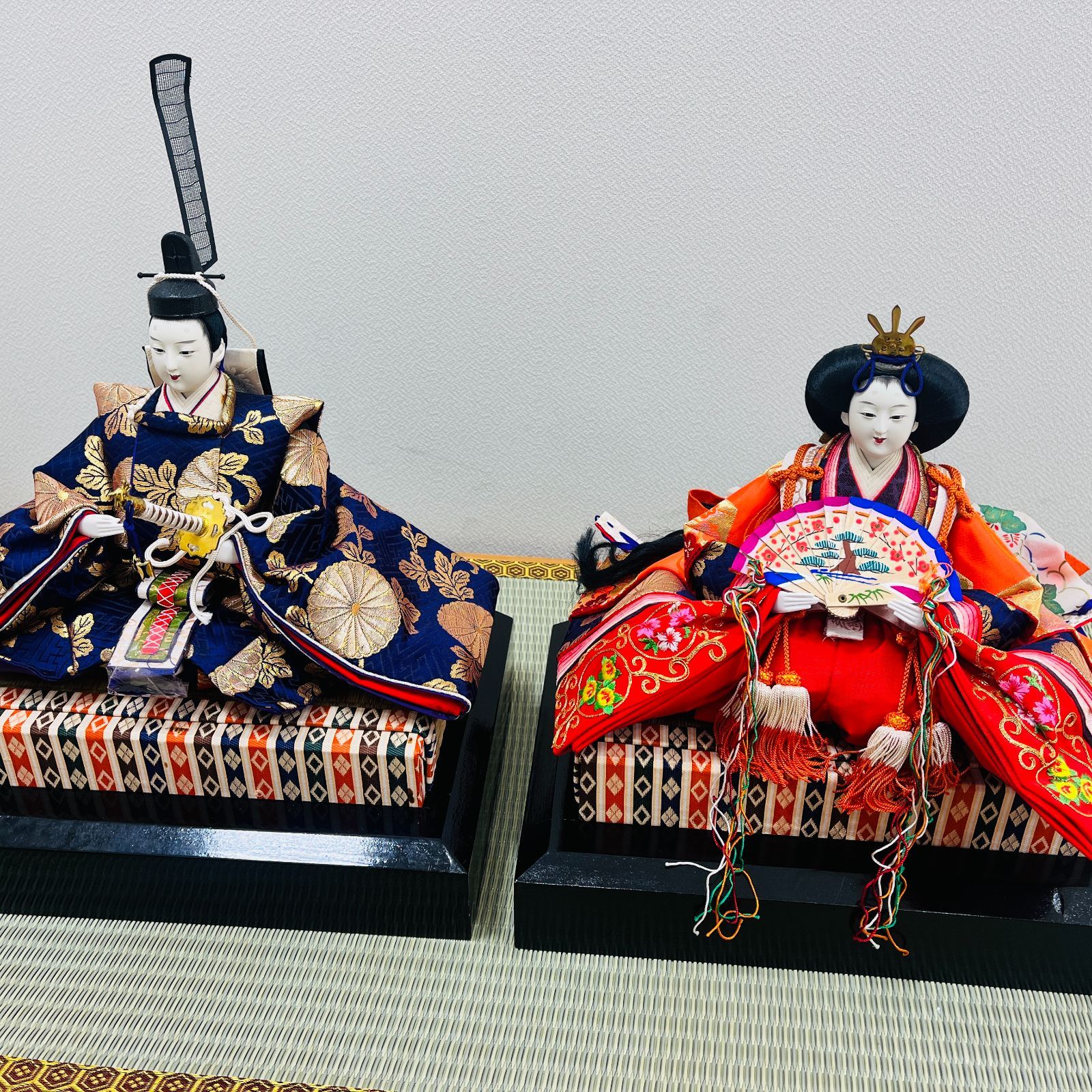 人形の秀月 雛人形 ひな人形 平安絵巻雛 コンパクト