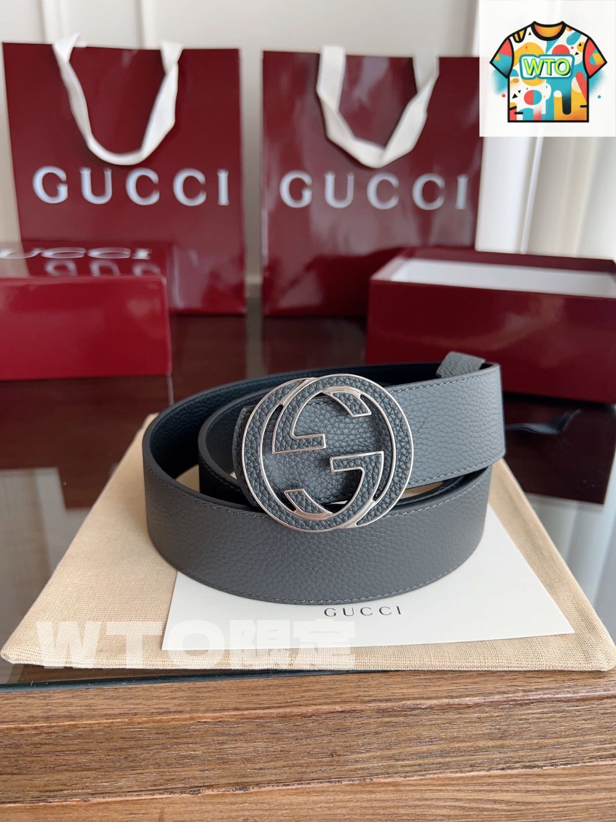 今日WTO】Gucci ダブル G ニューメンズベルト-1-NW49 - メルカリ