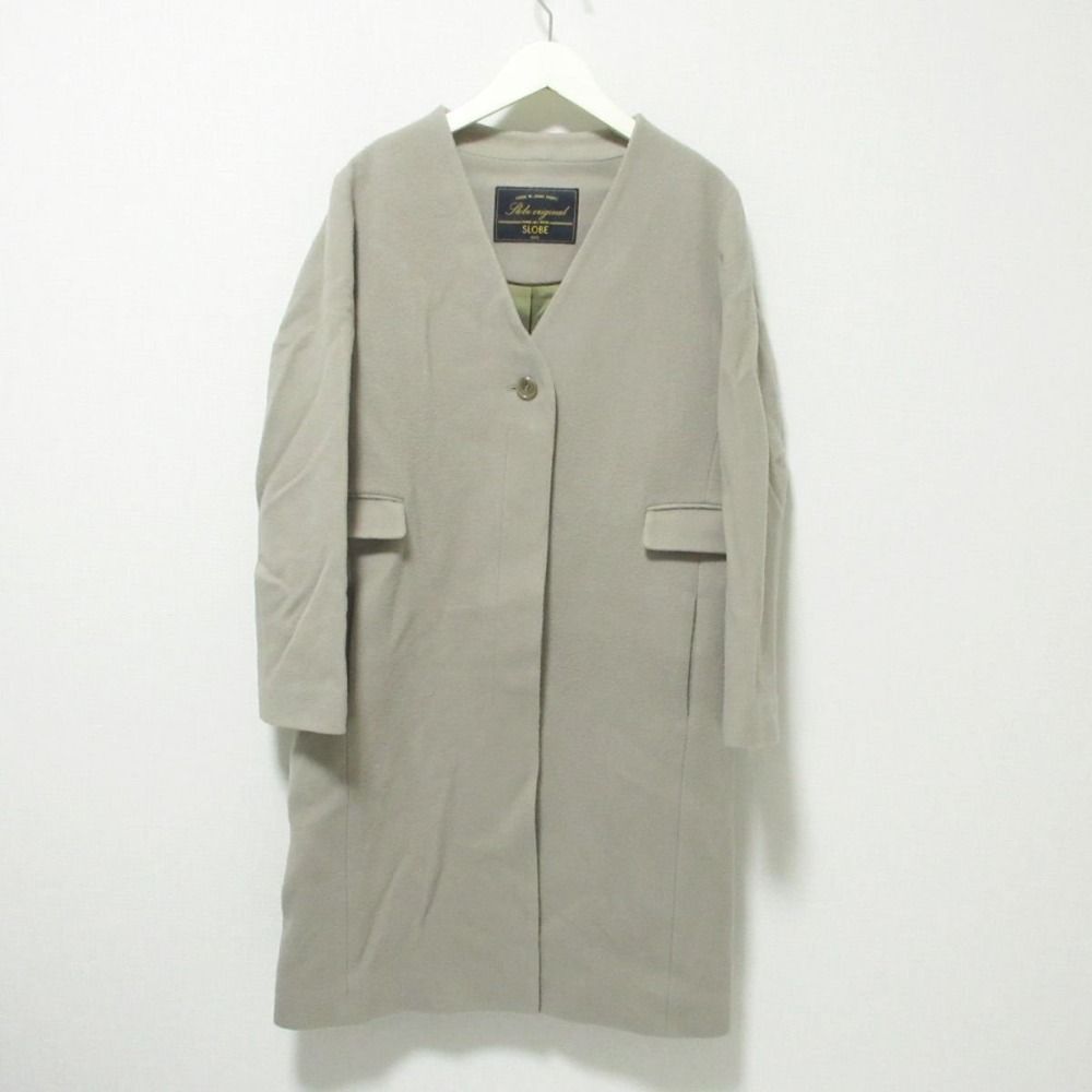 SLOBE IENA SUPER 100'S WOOL ロングコート　38 SLOBE IENA（スローブイエナ）の「SUPER100 ロングチェスター