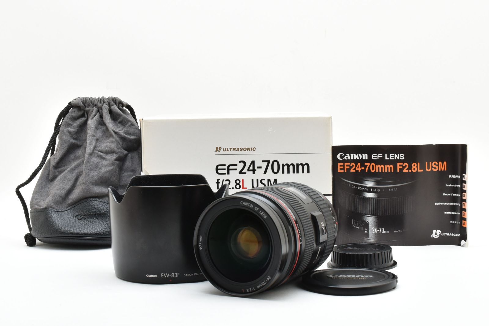 Canon EF 24-70mm F2.8L USM 標準ズームレンズ（元箱・フード