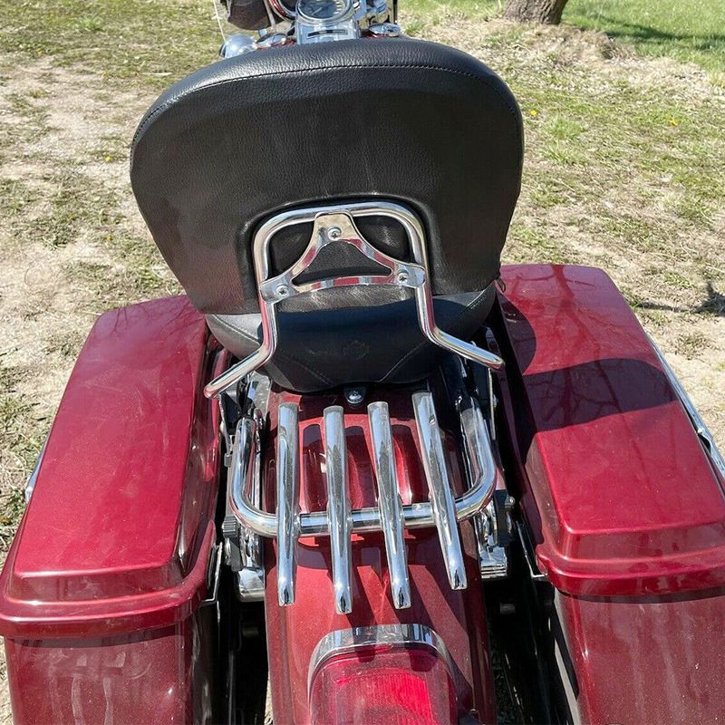 ハーレー ツーリング用 2009-2025 ロードキング ストリートグライド対応 クローム リアラゲッジラック 後部荷物台 感 WP 28