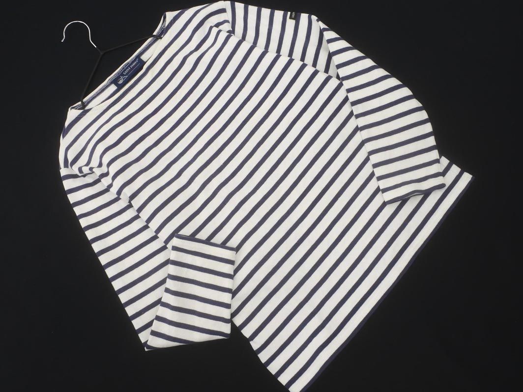 ＊＊セントジェームス／ボーダーカットソー＊＊ SAINT JAMES セントジェームス ボーダー カットソー size0/白x