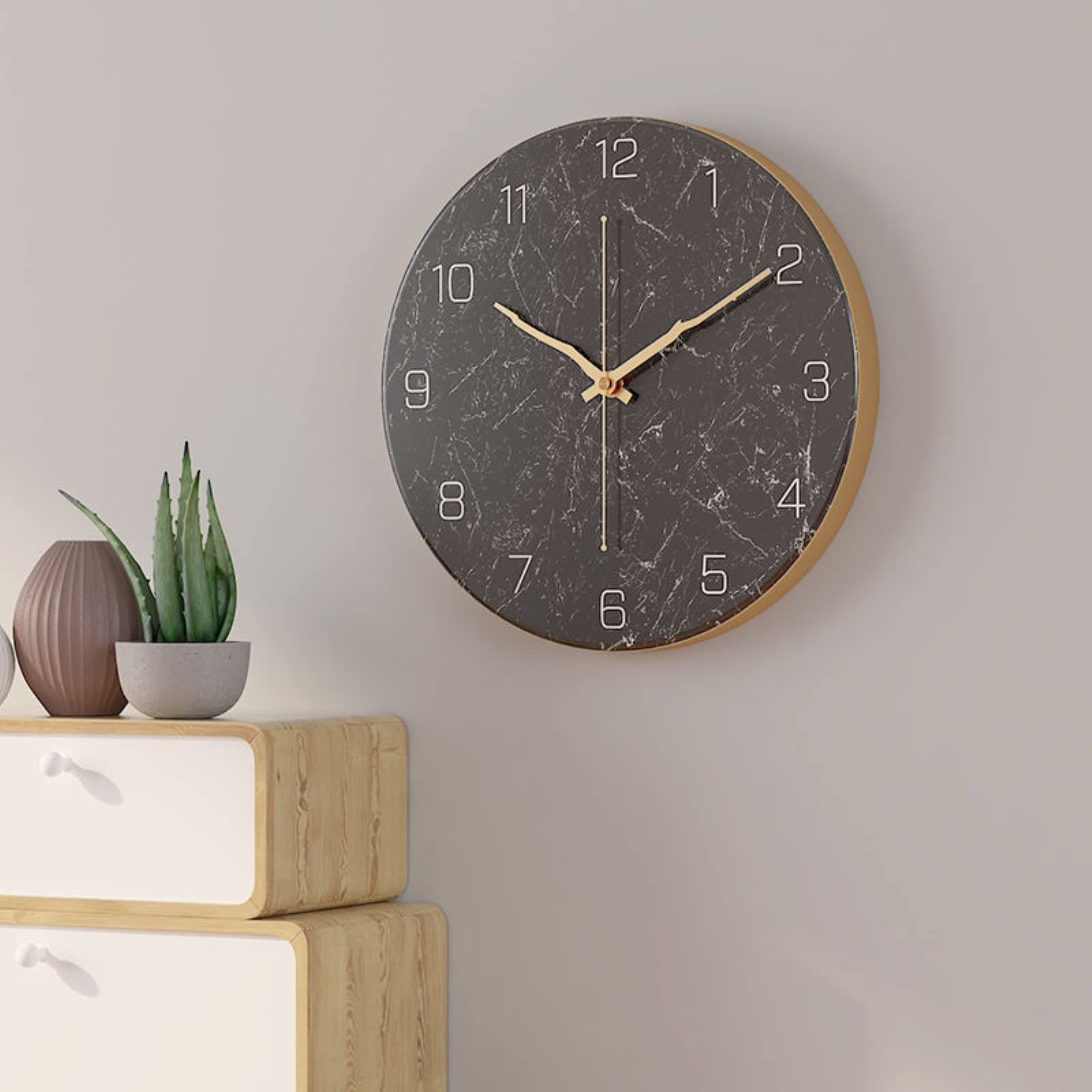 リビング 北欧 かっこいい レトロ 静音 見やすい アナログ 時計 壁掛け かけ時計 アート スイープ式 丸形 連続秒針 アンティーク 壁掛け時計  インテリア おしゃれ 赤褐色×グレー 掛け時計 高級 - メルカリ