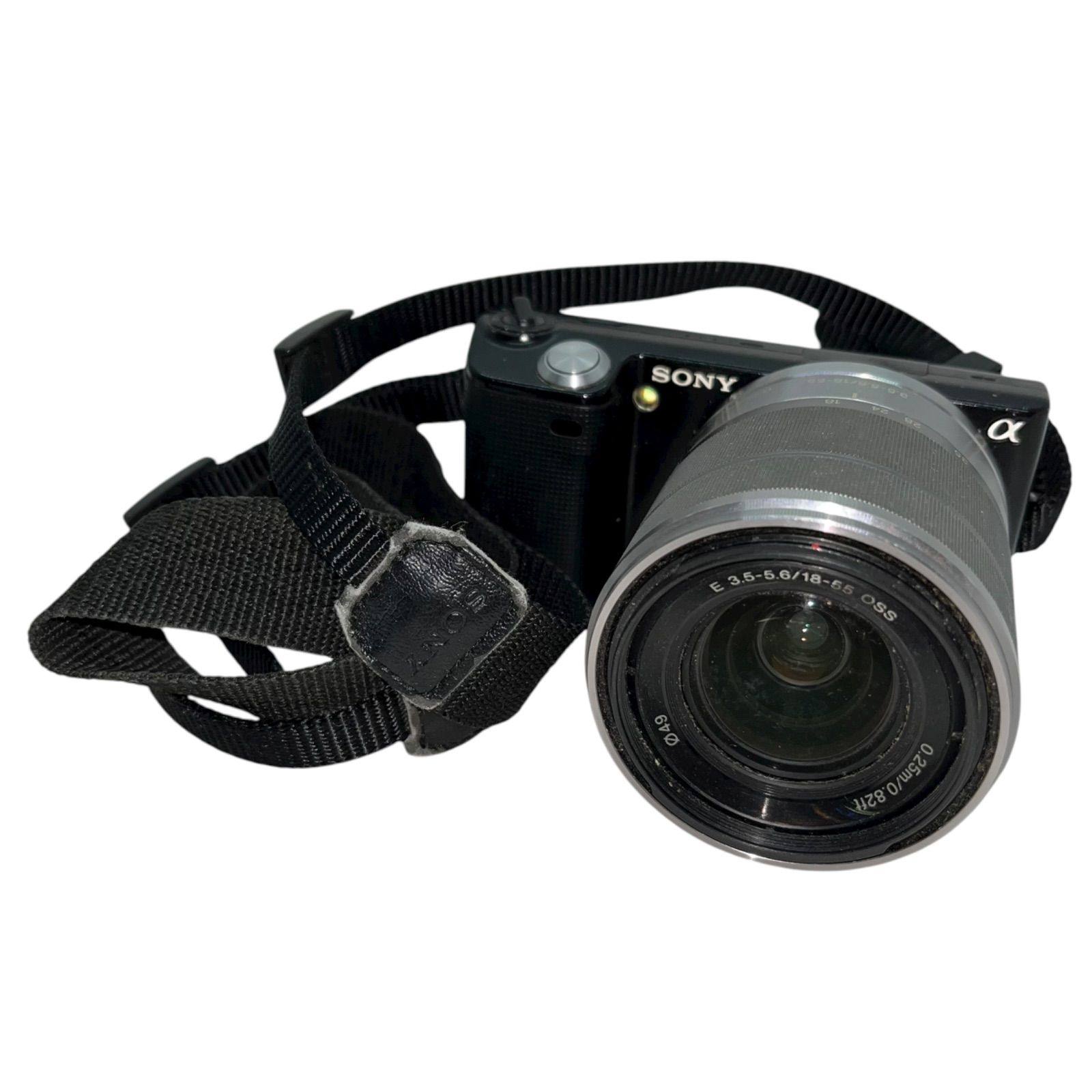 管34001 動作未 SONY ソニー NEX-5 本体 SEL18-55mm OSS ズーム SEL E2.8 16mm 単焦点 | レンズ2本セット ミラーレス一眼カメラ 現状渡し 撮影機材