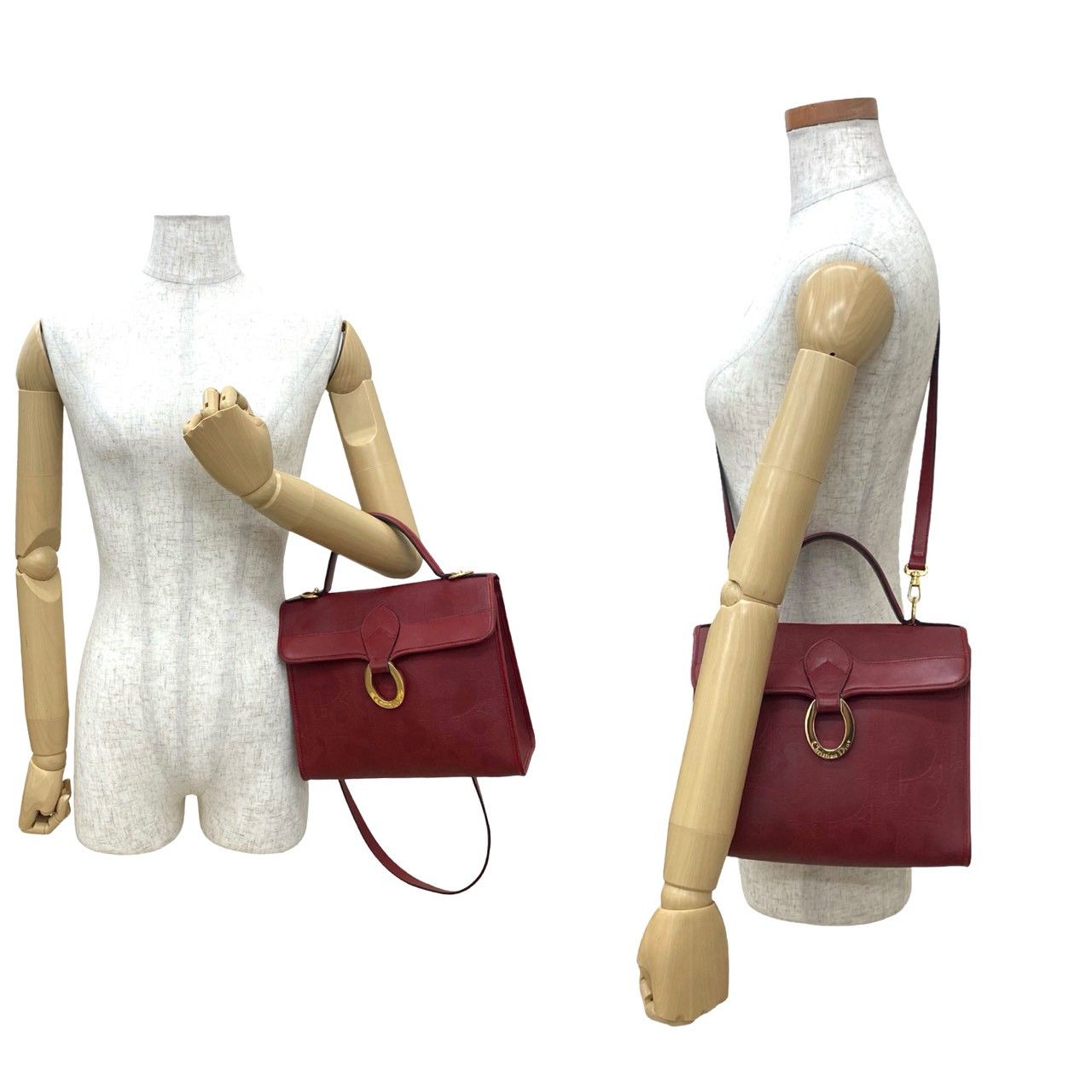 極 美品 Christian Dior クリスチャンディオール ロゴ 金具 トロッター