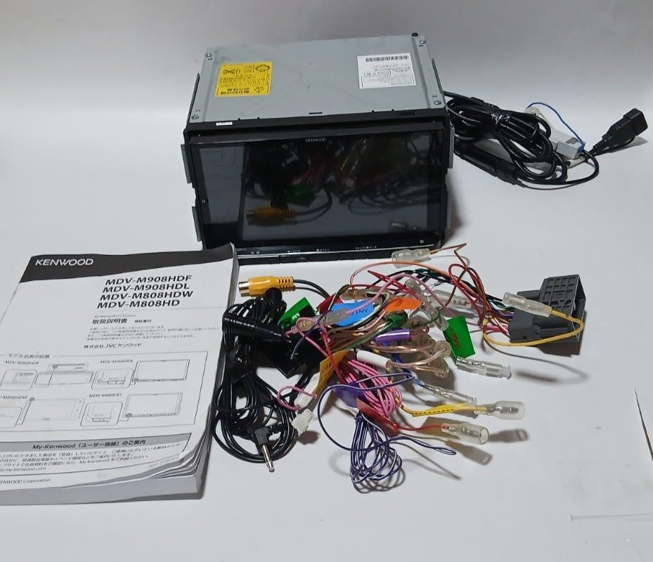 100％品質保障。 No.3437 ケンウッド カーナビ 彩速 7インチ MDV-M808HD HDモデル 圧倒的な地図の見やすさ 操作感 インダッシュナビ HDMI入力 ハイレゾ音源対応 ブラック KENWOOD