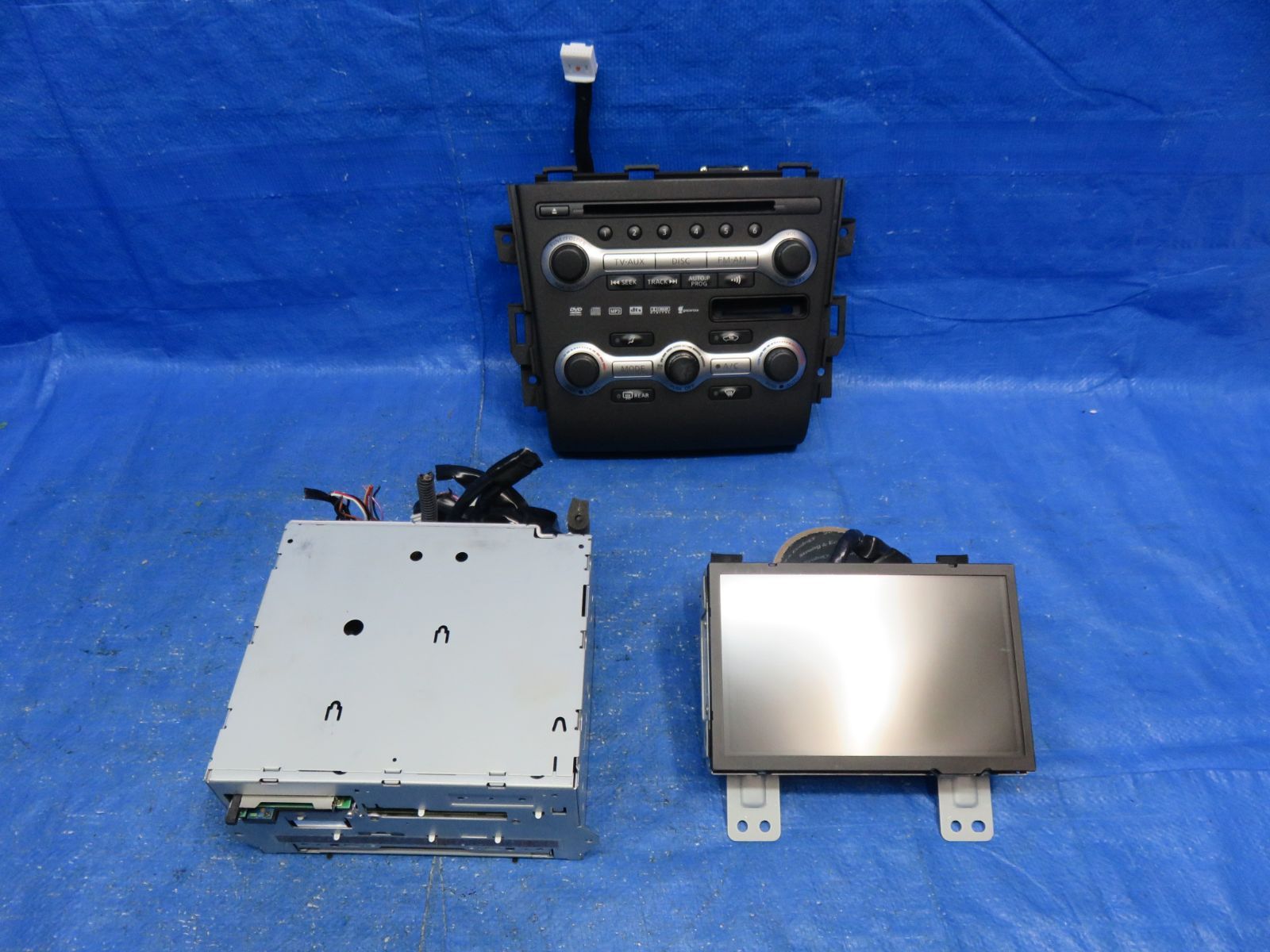 LA6402 日産 TZ51 ムラーノ ナビ オーディオ エアコンスイッチ マルチモニターセット 純正 25915-1AM8C 28091-JK01B PNZ51 Z51