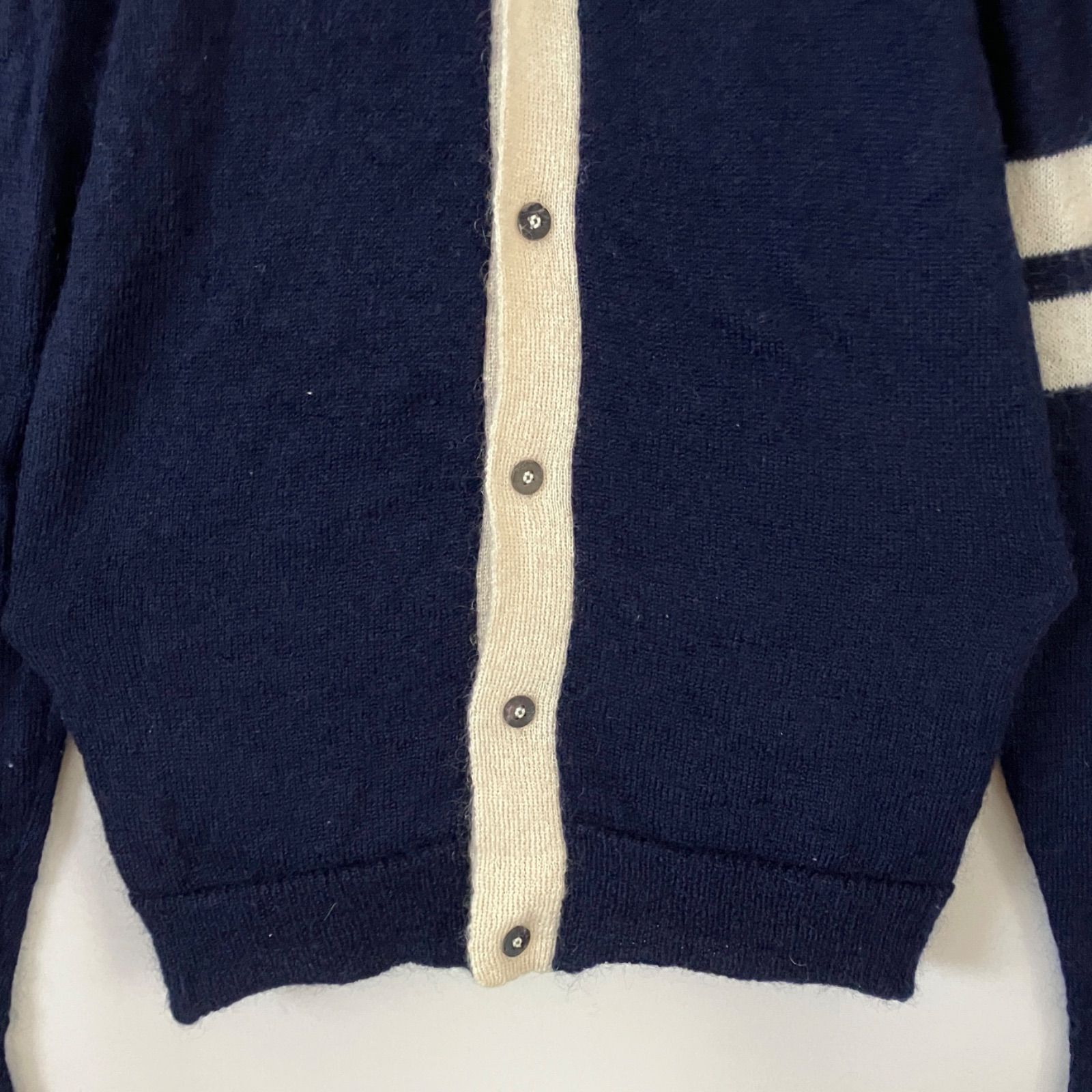 ☆ FRED PERRY フレッドペリー / モヘア ニットカーディガン 黒 