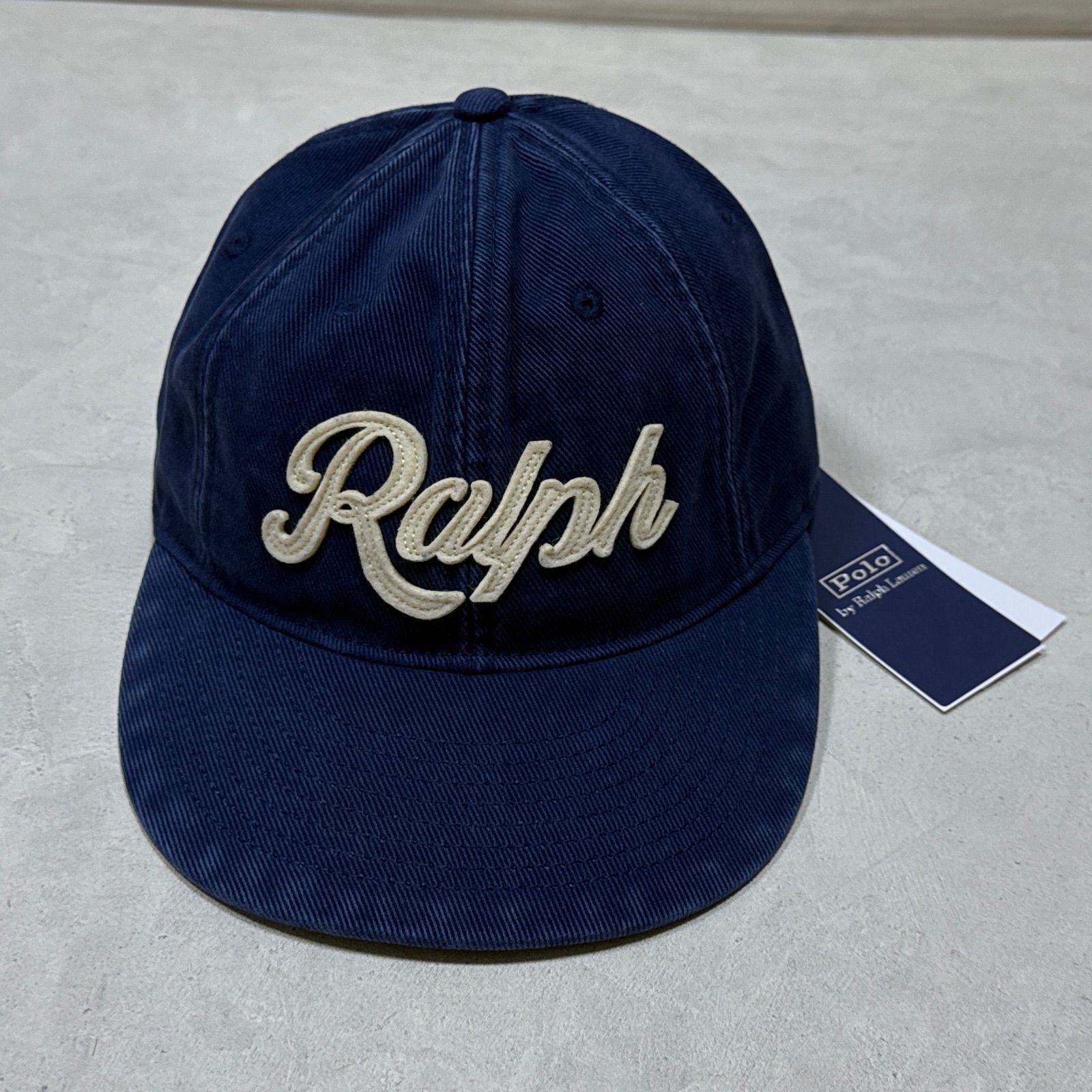 25SS POLO RALPH LAUREN Applique Twill Ball Cap FADE NAVY