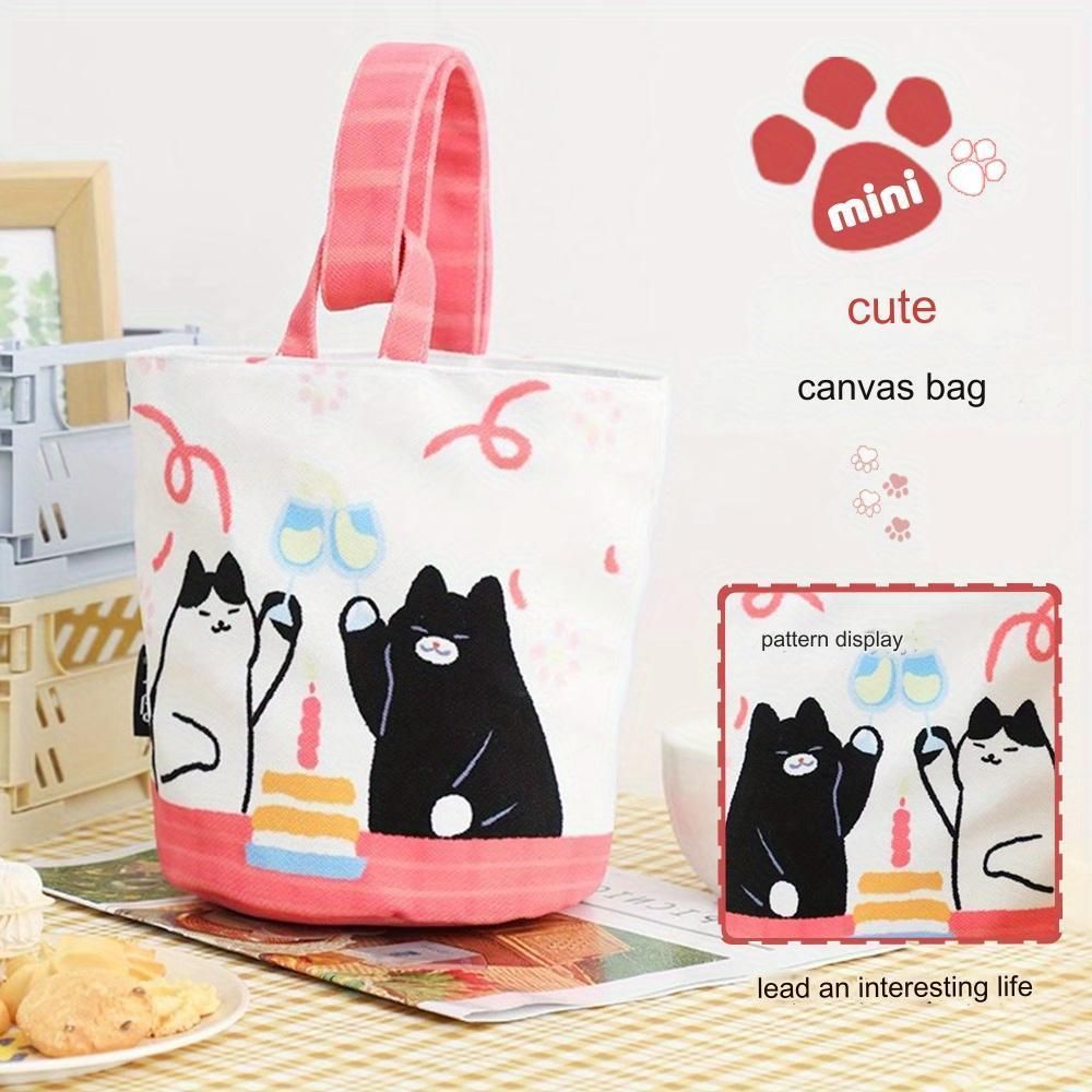 WhimsyCat キャンバストートバッグ