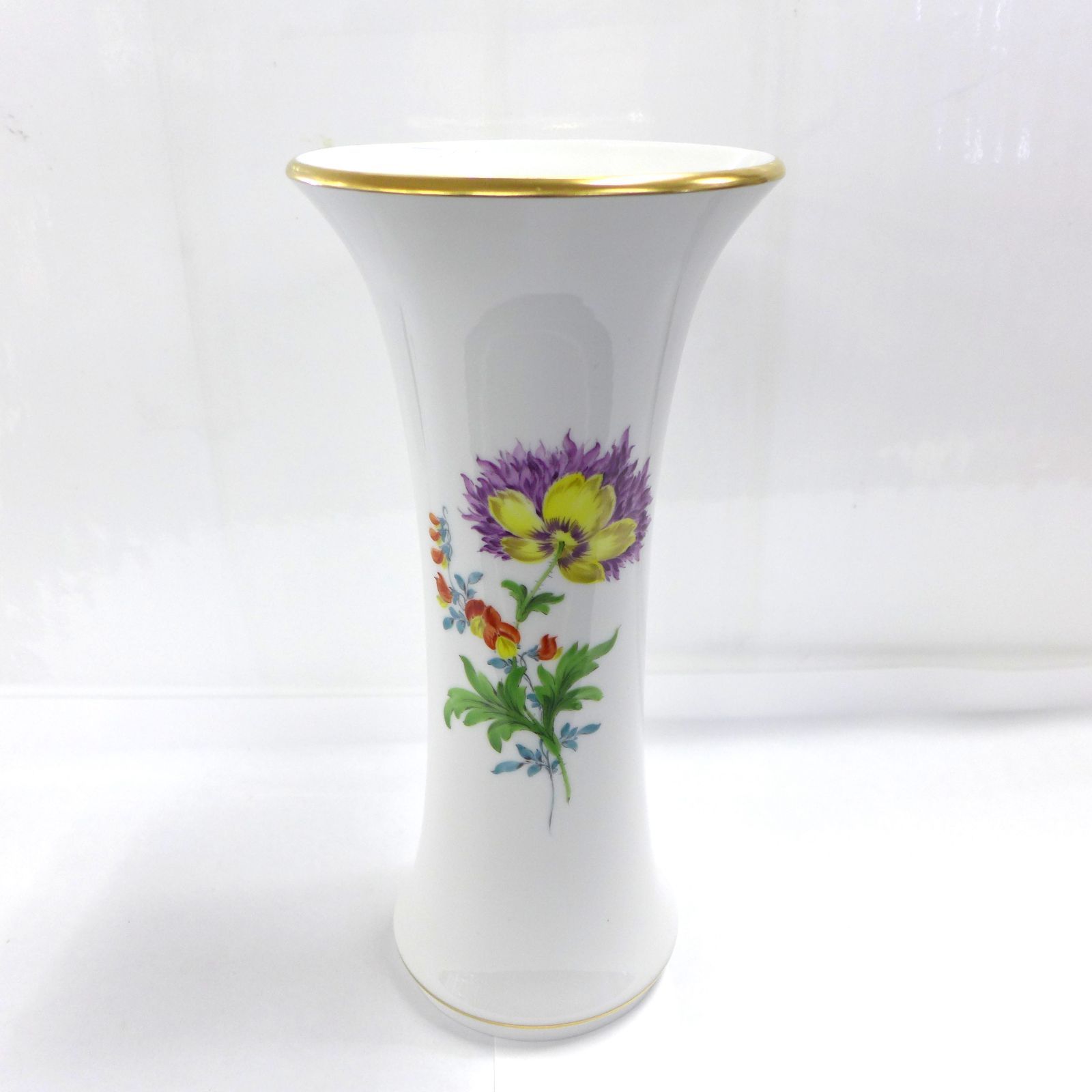 MEISSEN マイセン 花瓶 フラワーベース 19㎝ Meissen マイセン フラワーベース 高さ24cm 箱付 新品同様